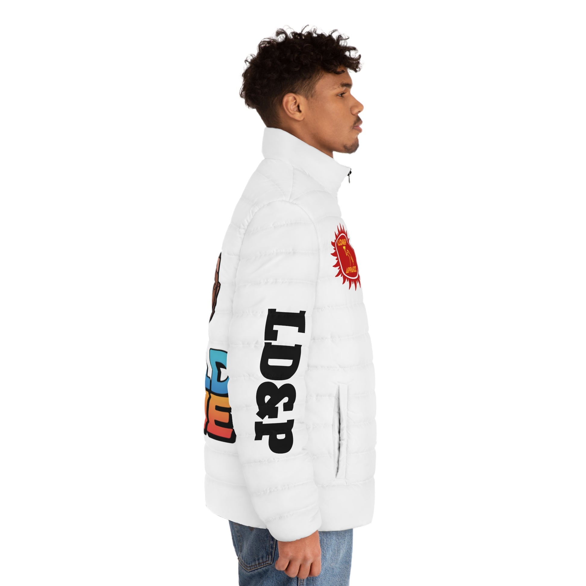 White Puffer Jacket - The World Is Mine LD&P Apparel Design