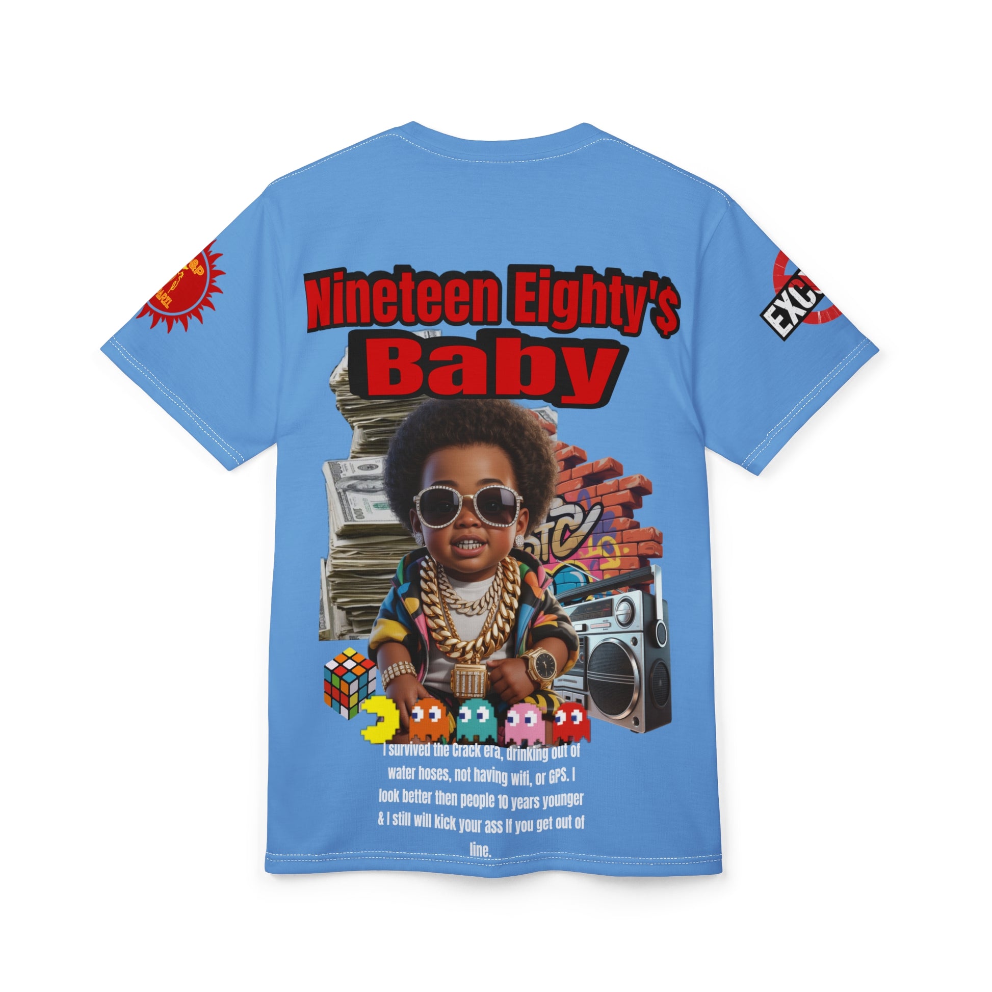 Nineteen Eighty's Baby Graphic Tee LD&P APPAREL Light Blue