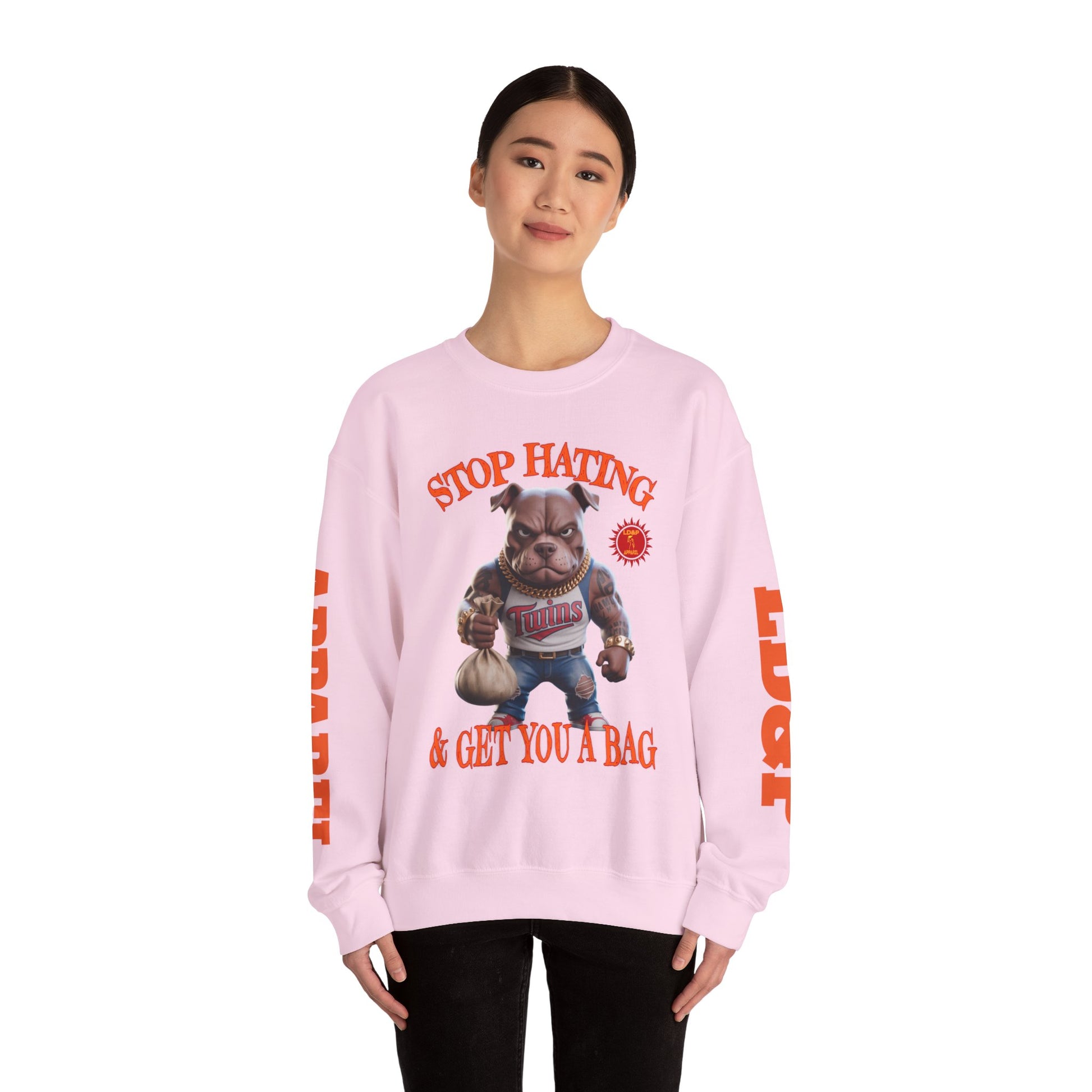 Unisex Sweatshirt Stop Hating LD&P Apparel Design