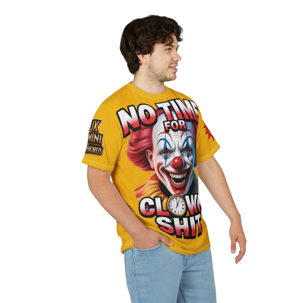 T-Shirt No Time For Clowns Unisex yellow