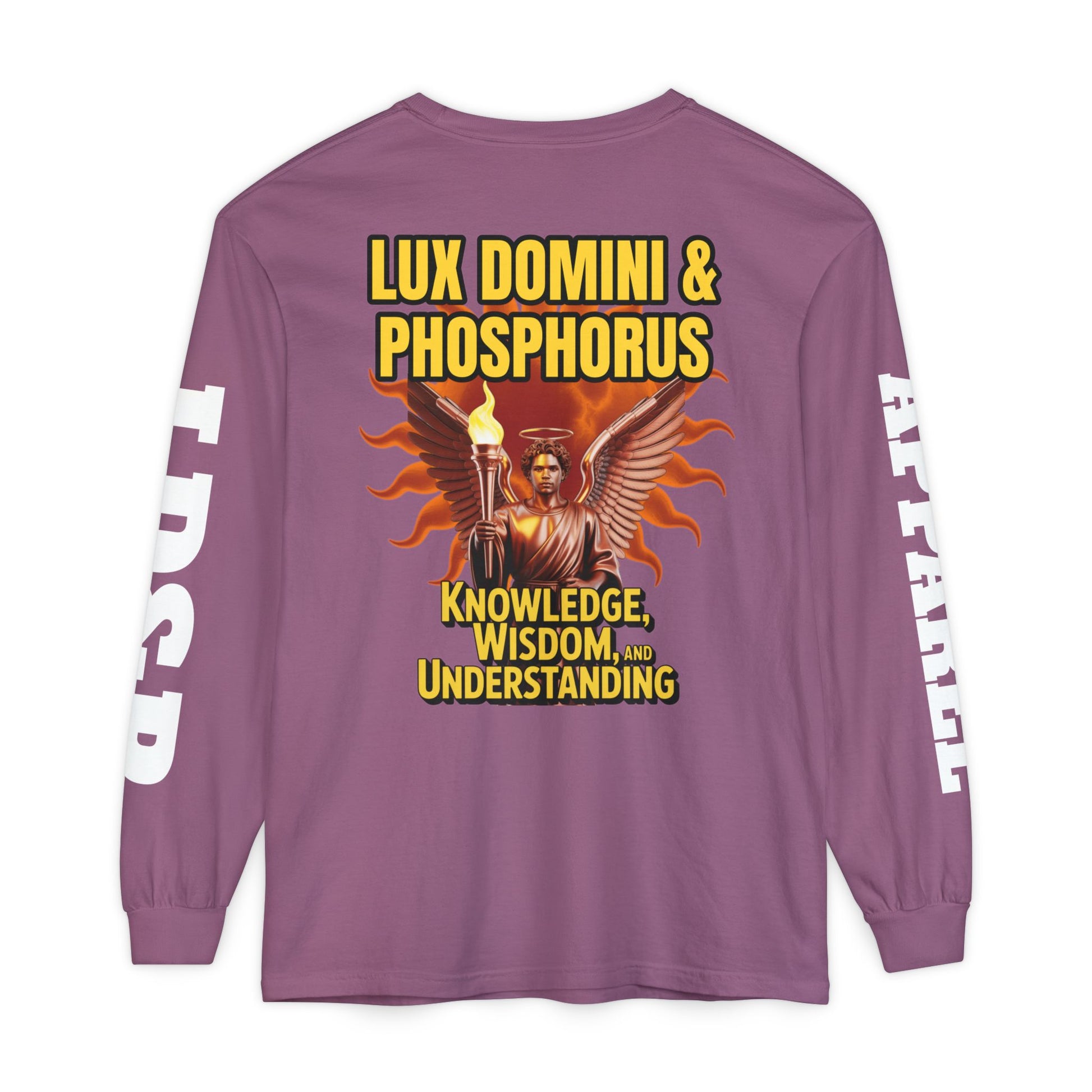 Long Sleeve T-Shirt LD&P Apparel Knowledge Wisdom Understanding Design