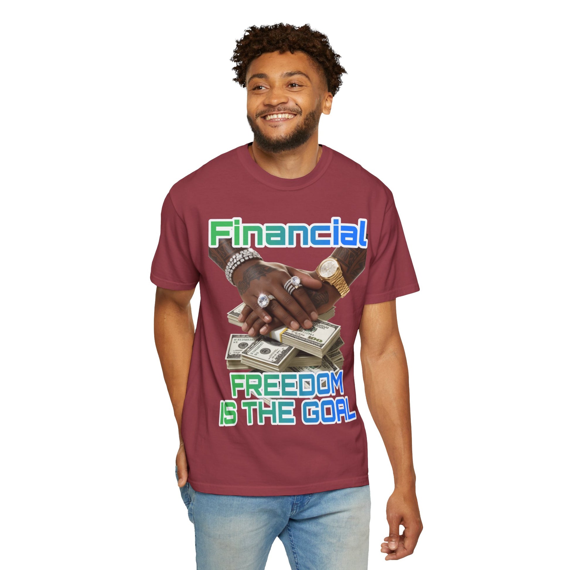 Financial Freedom Unisex T-shirt - 'Financial Freedom is The Goal' Design