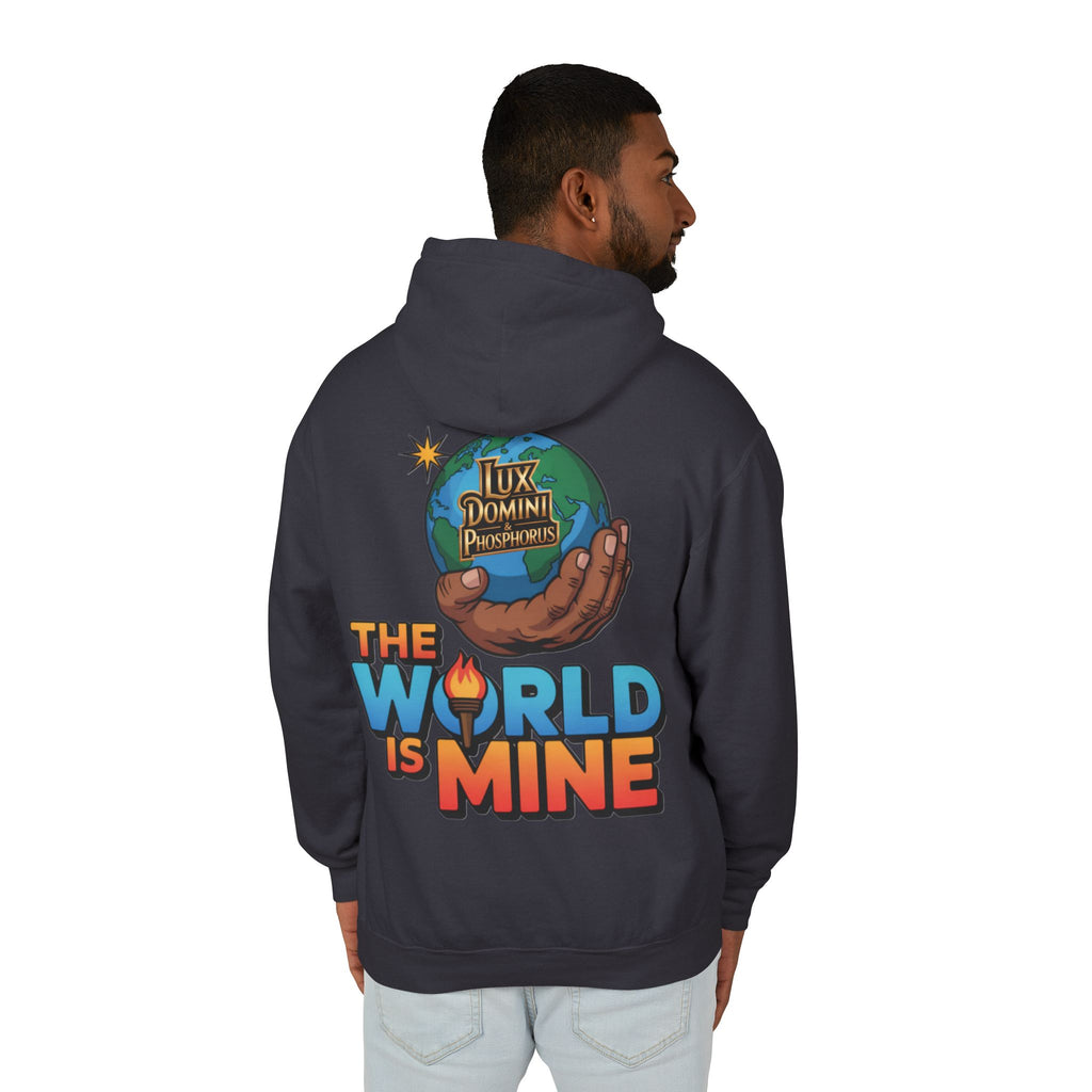 The World Is Mine Hooded Sweatshirt, Unisex Lightweight Pullover, King of the Jungle Sweatshirt, Animal Lover Gift, Cool Casual Wear