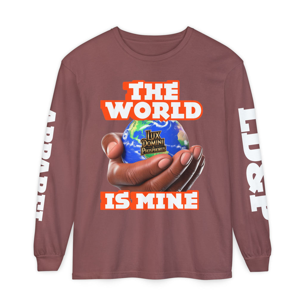 The World Is Mine Design Long Sleeve T-Shirt LD&P APPAREL DESIGN