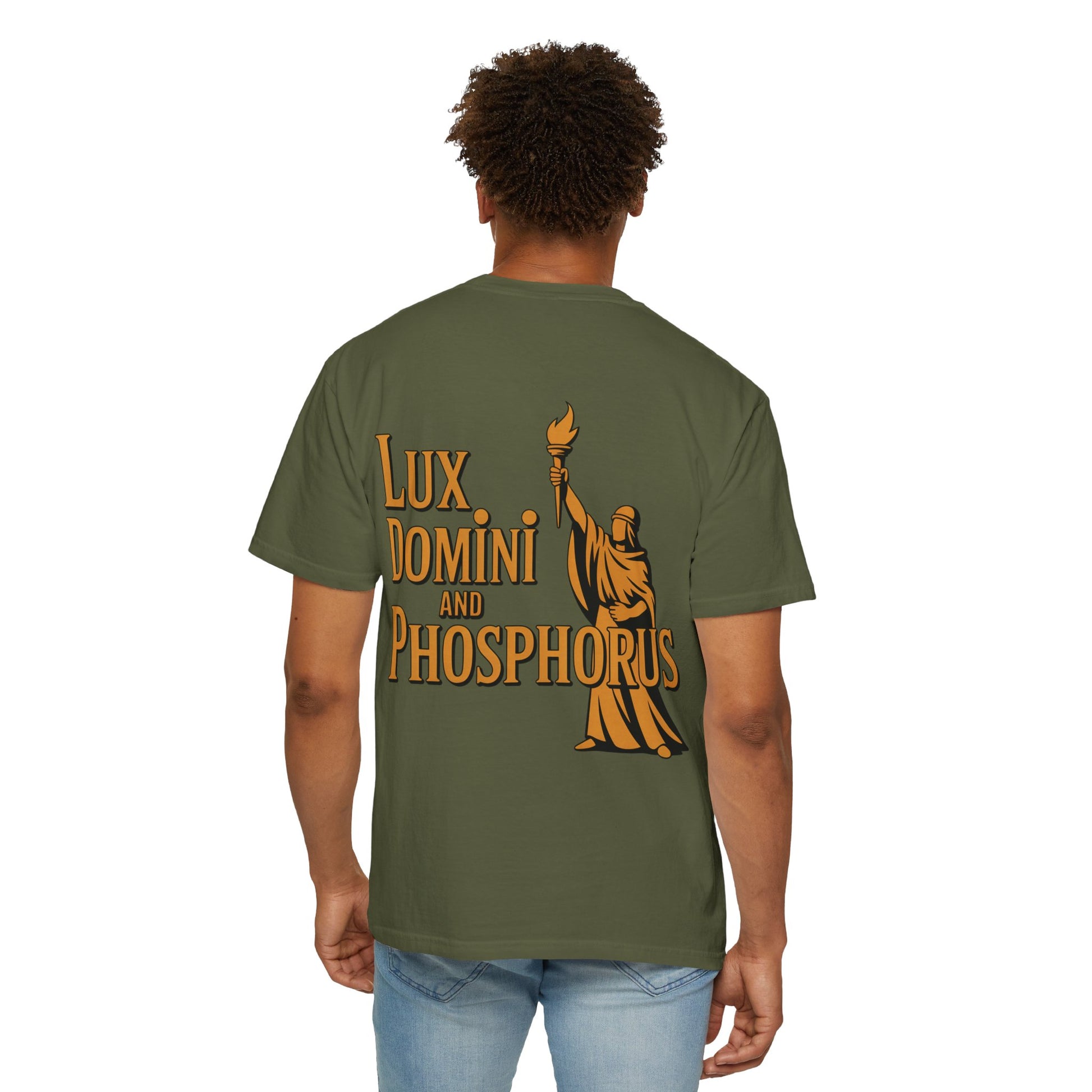 Garment-Dyed T-shirt Thin Line Love Hate LD&amp;P APPAREL Design