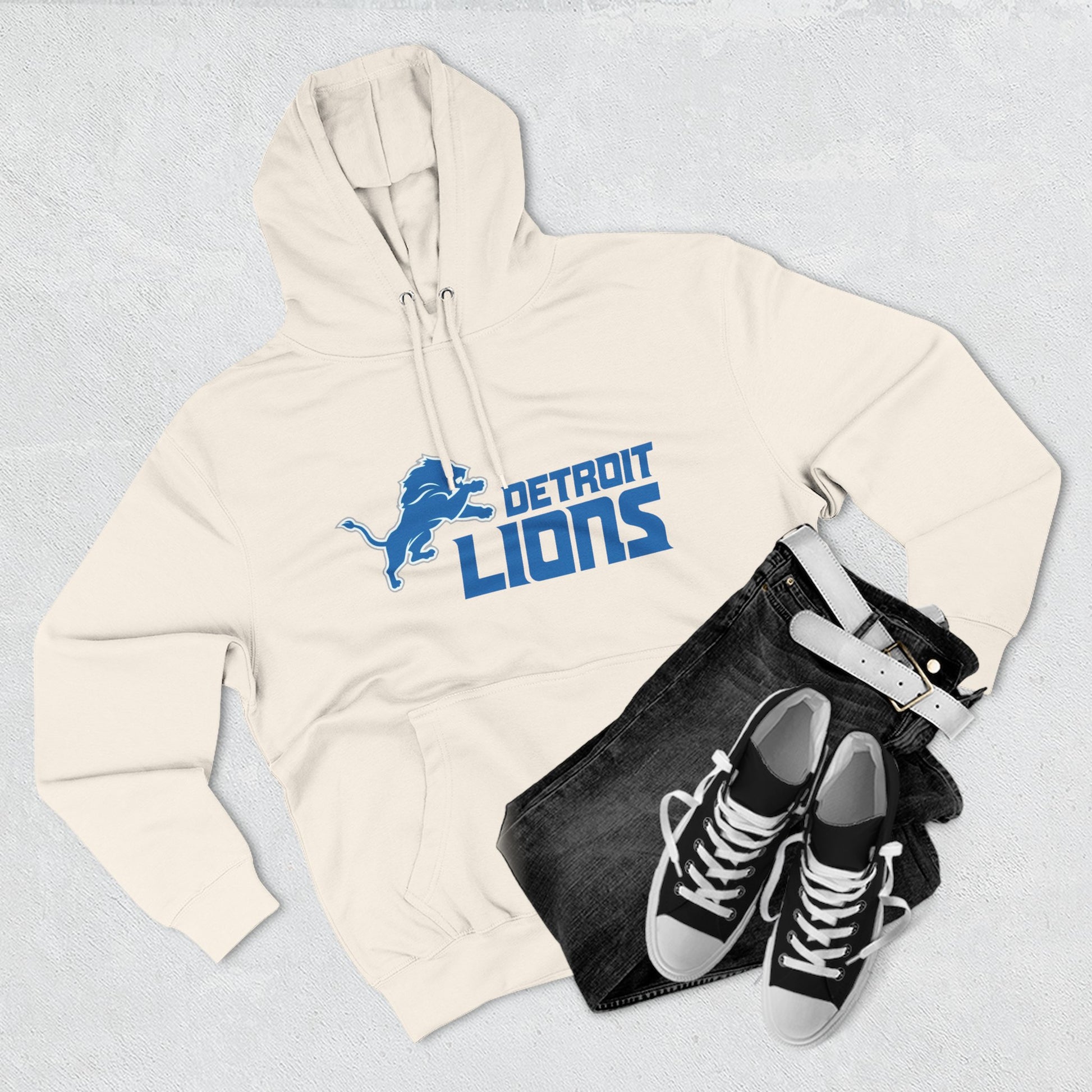 Fleece Hoodie NFL Team DET Design