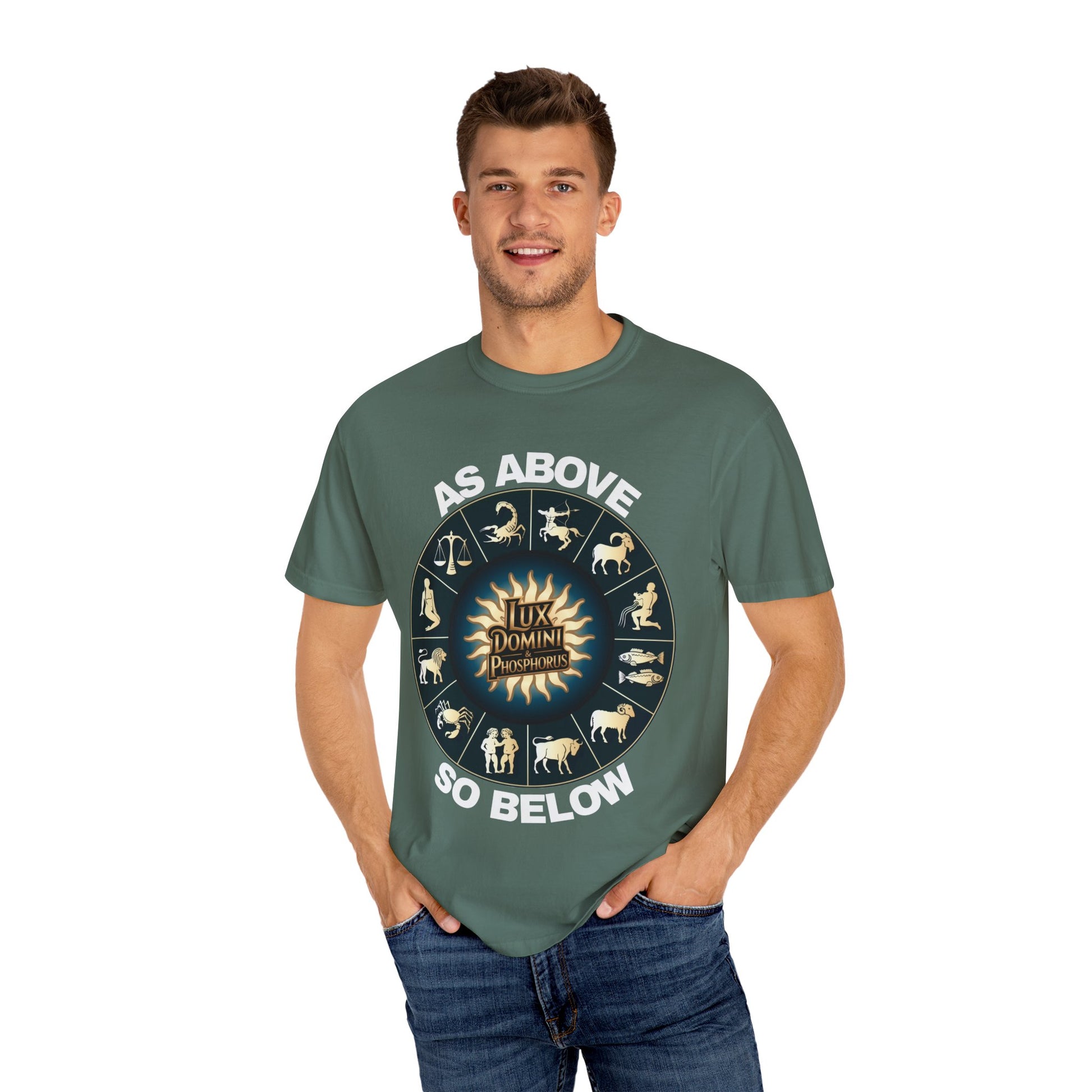 Zodiac Unisex T-Shirt - As above so below design