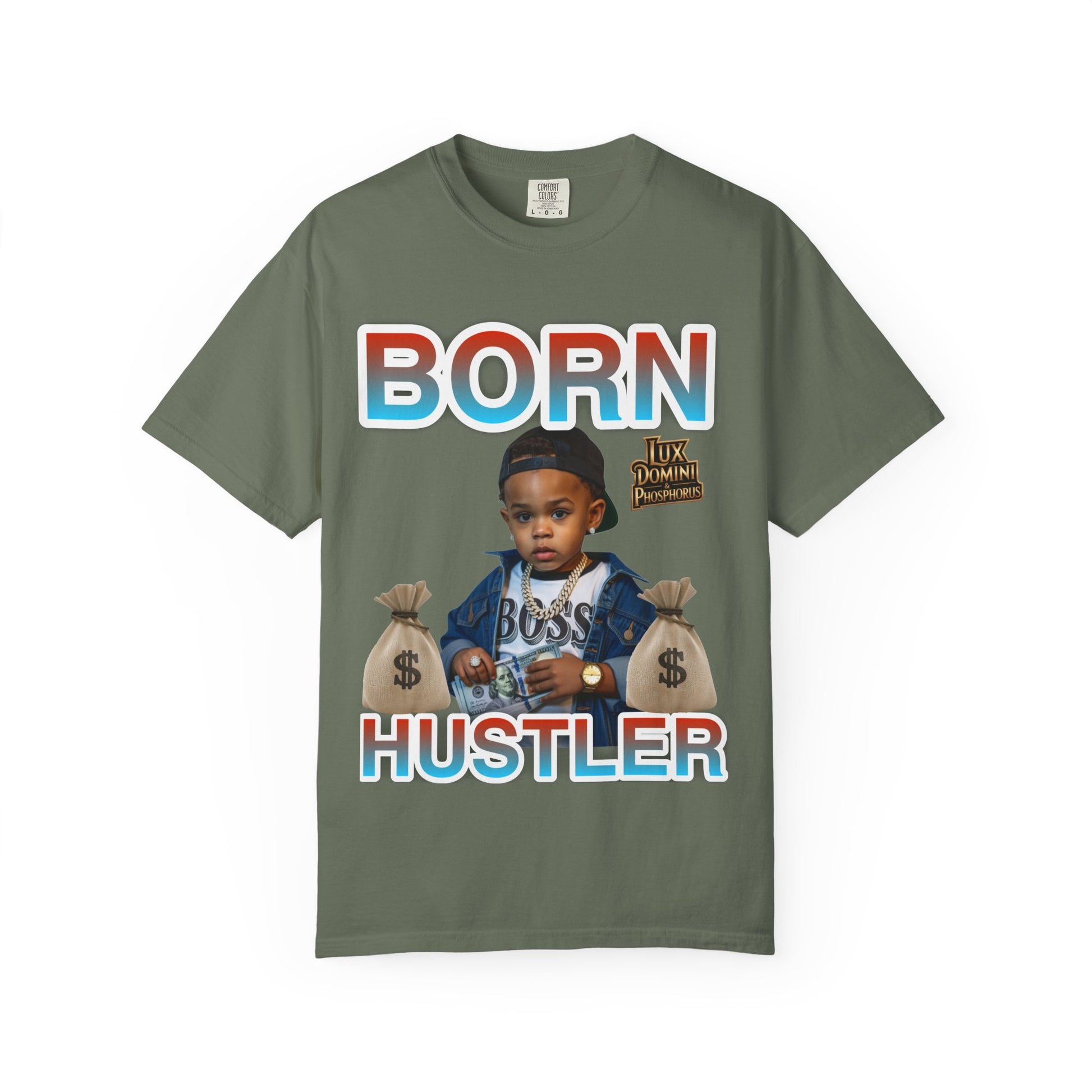 Garment-Dyed T-shirt BORN HUSTLER LD&P APPAREL