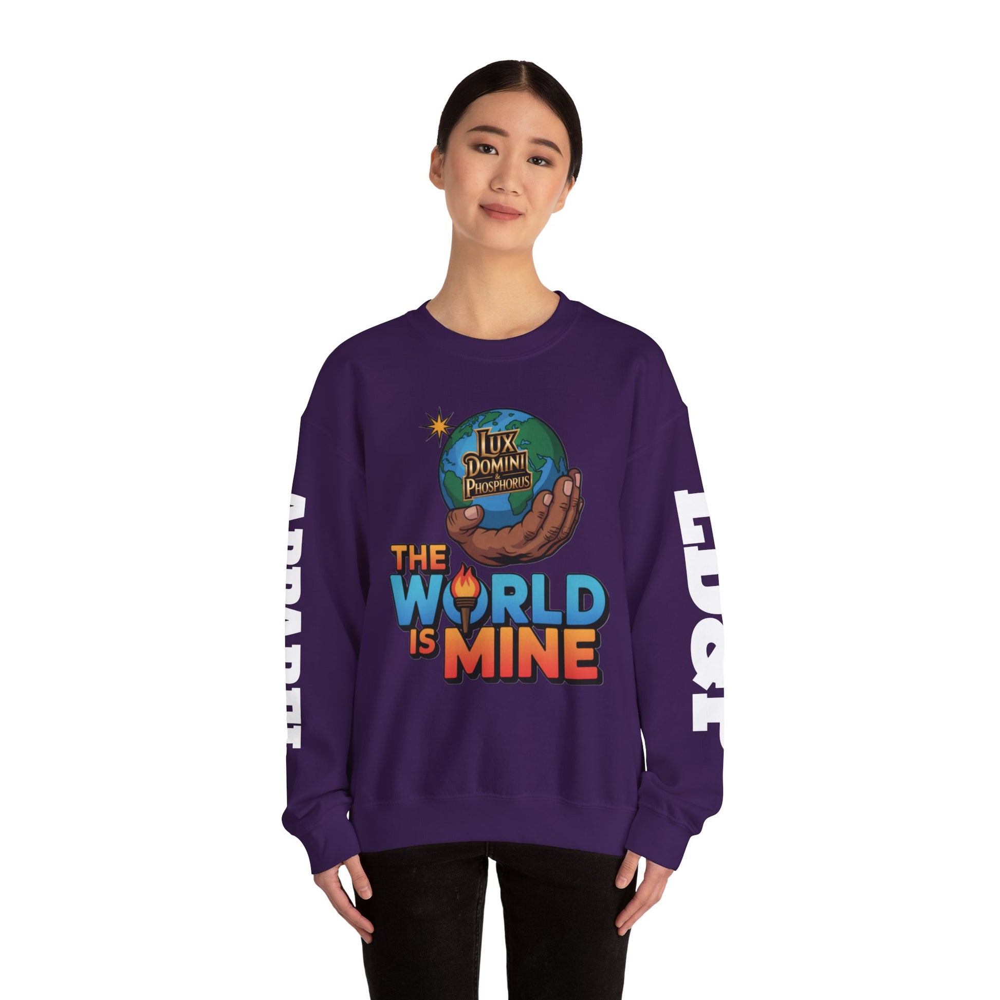 Graphic Sweatshirt - The World Is Mine LD&P APPAREL Design