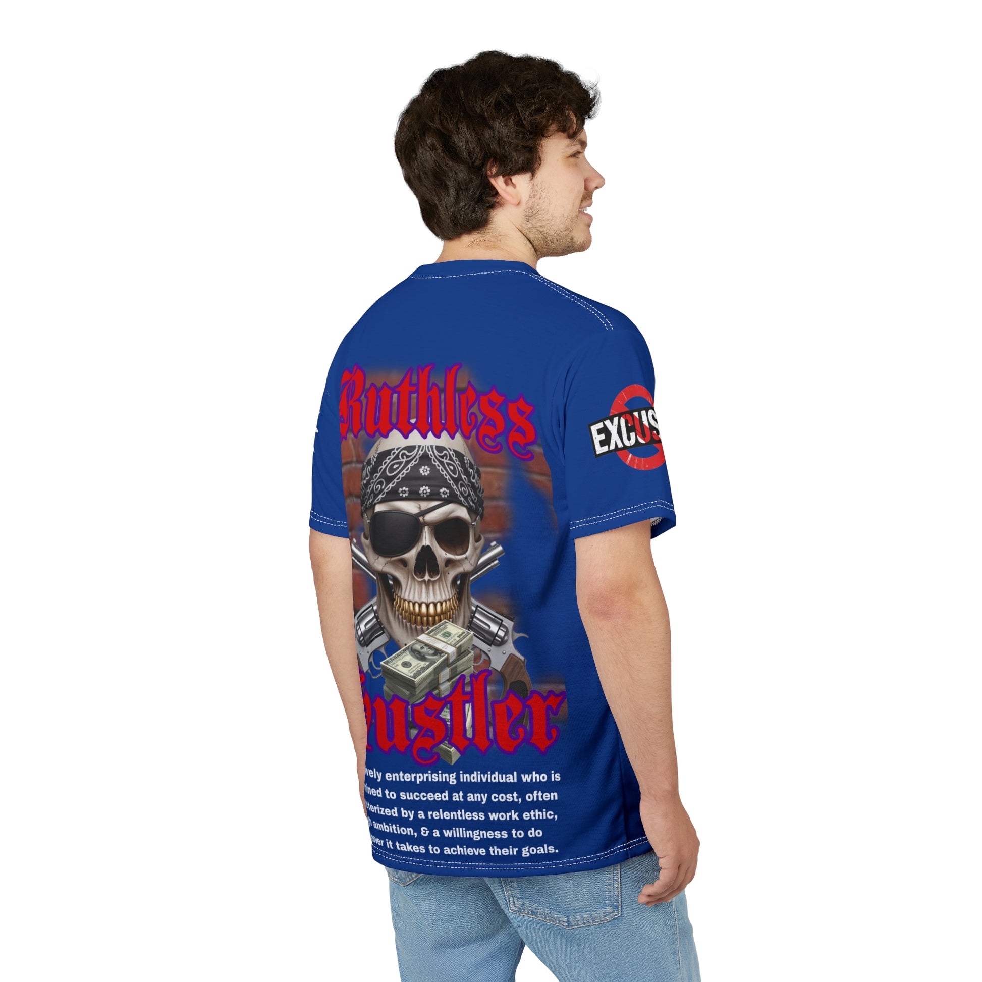 Ruthless Hustler Tee LD&P APPAREL Blue