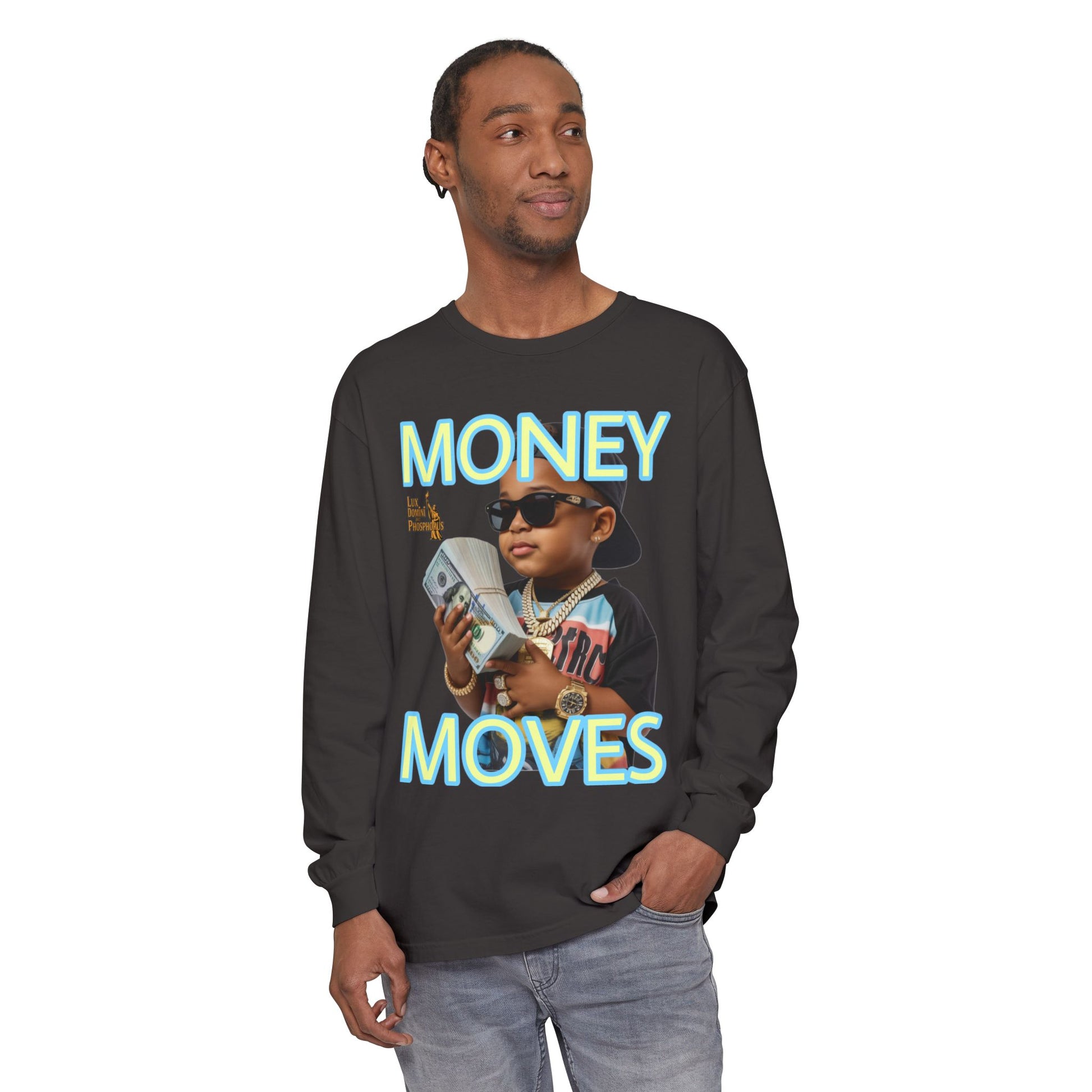 Long Sleeve T-Shirt - Money Moves LD&P APPAREL