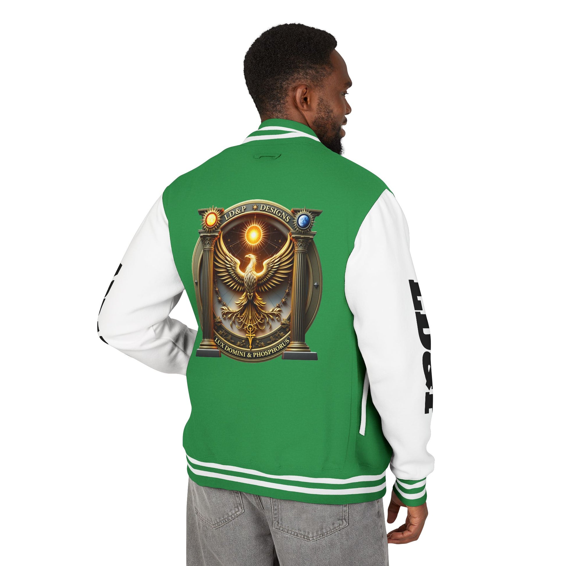 Letterman Jacket LD&P APPAREL Logo Design