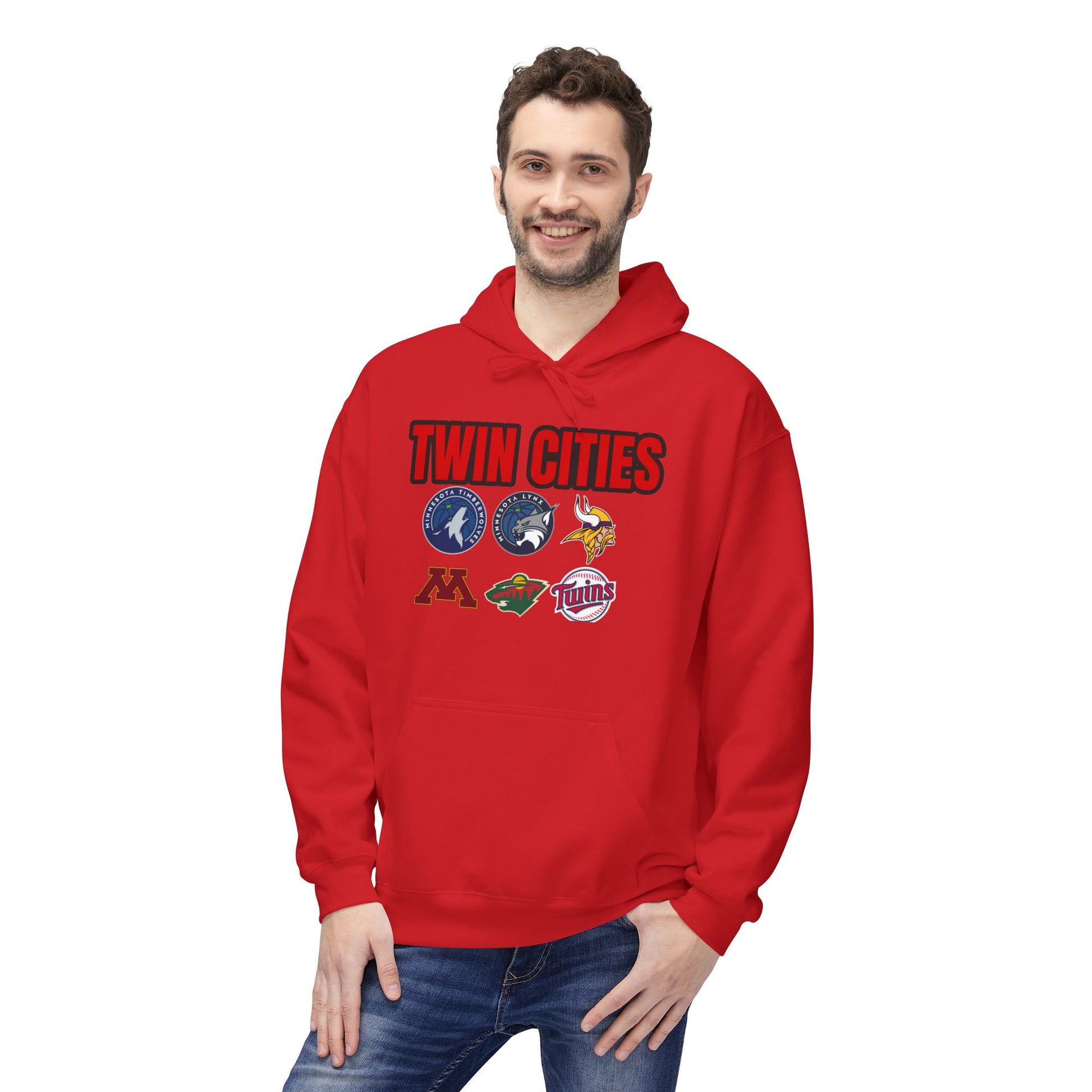 Fleece Hoodie Twin Cities Minneapolis St Paul Design