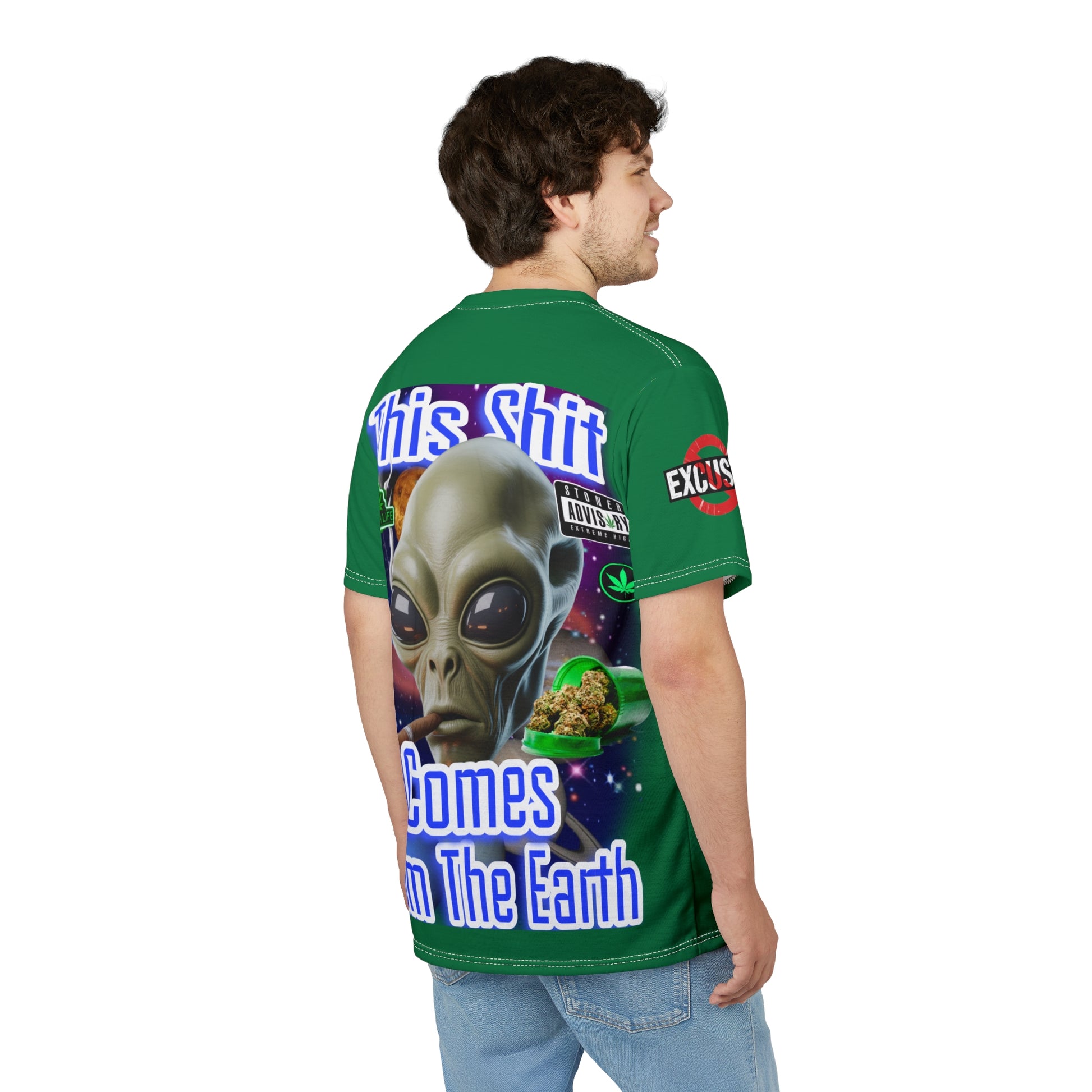 "This Shit Comes From The Earth" LD&P APPAREL Graphic Tee Green