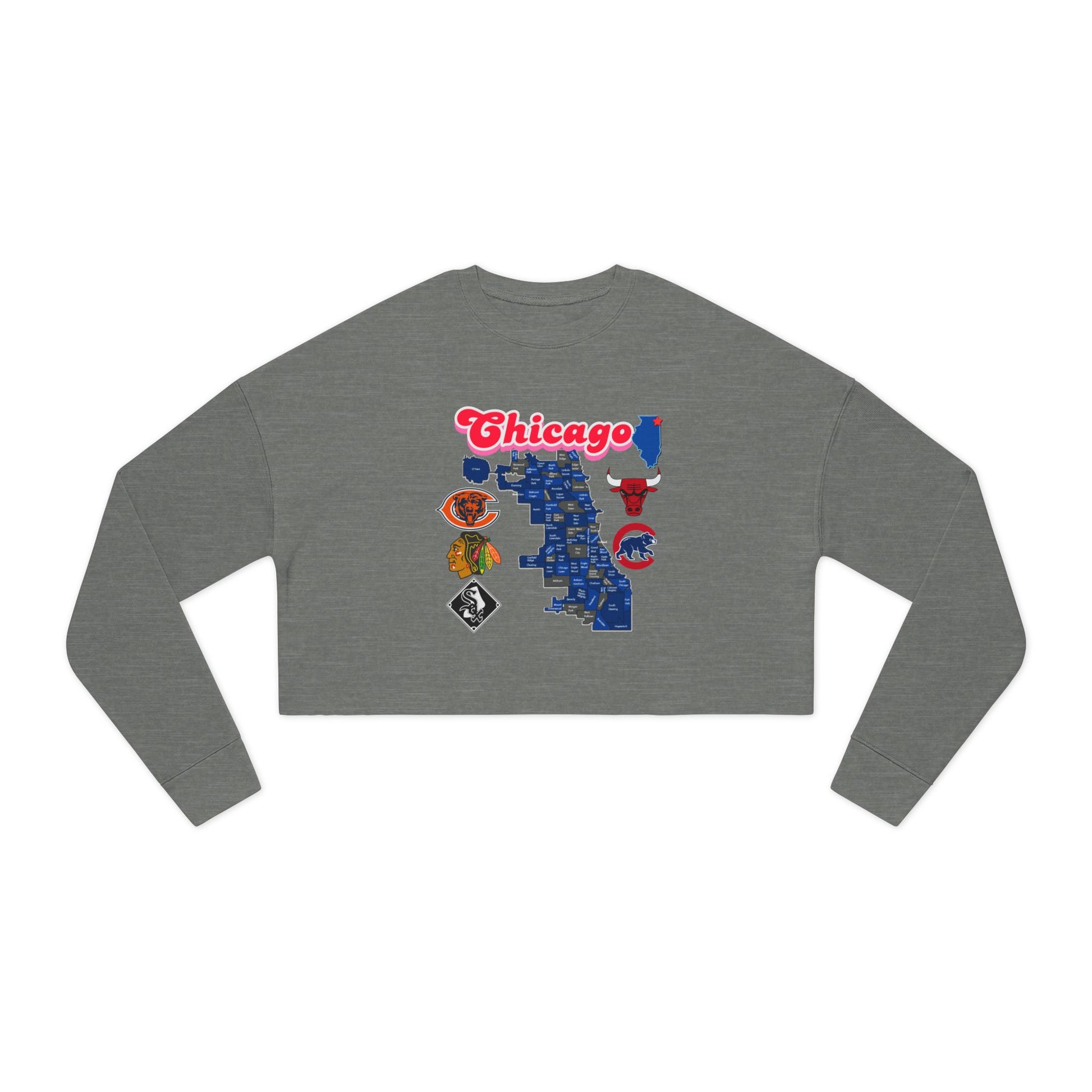 Chicago Graphic Women's Cropped Sweatshirt