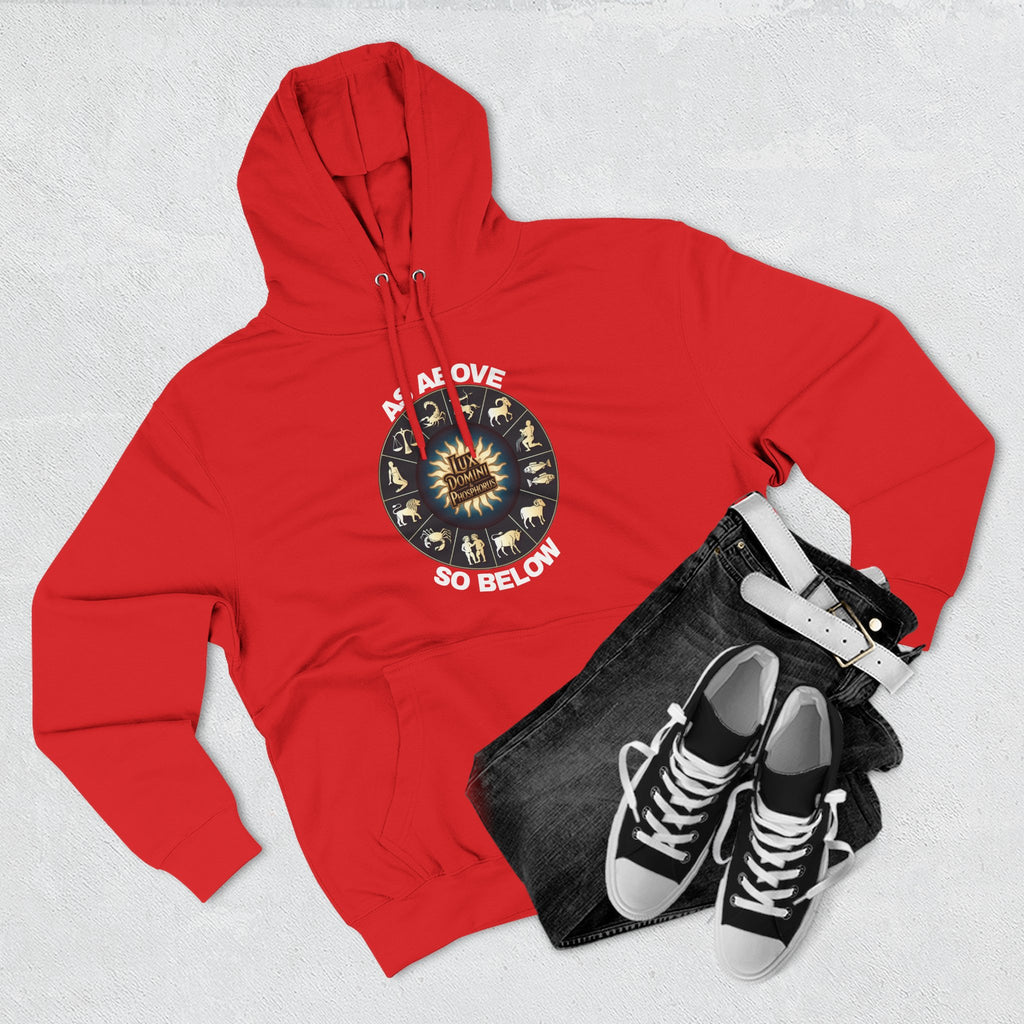 Fleece Hoodie - Lux Domini and Phosphorus Design - Above So Below