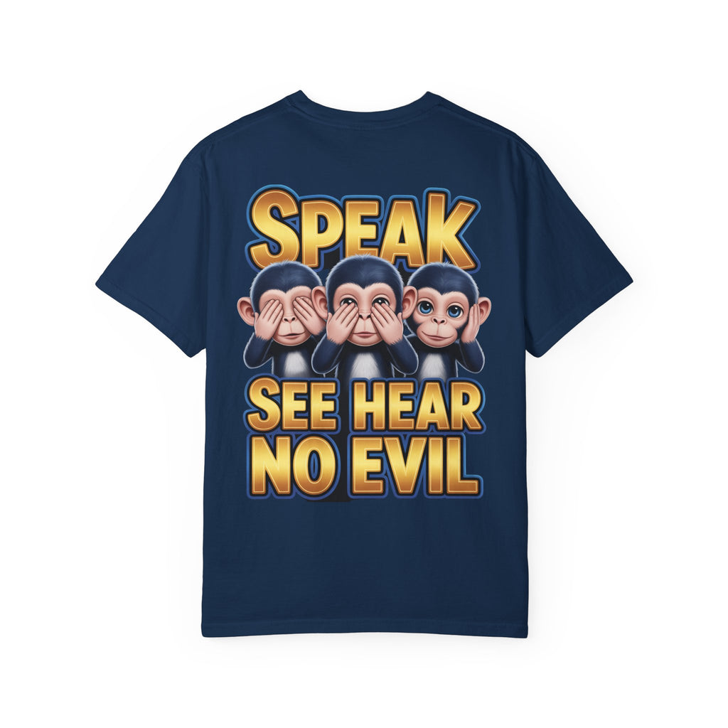 Graphic T-Shirt Speak See Hear No Evil design #2
