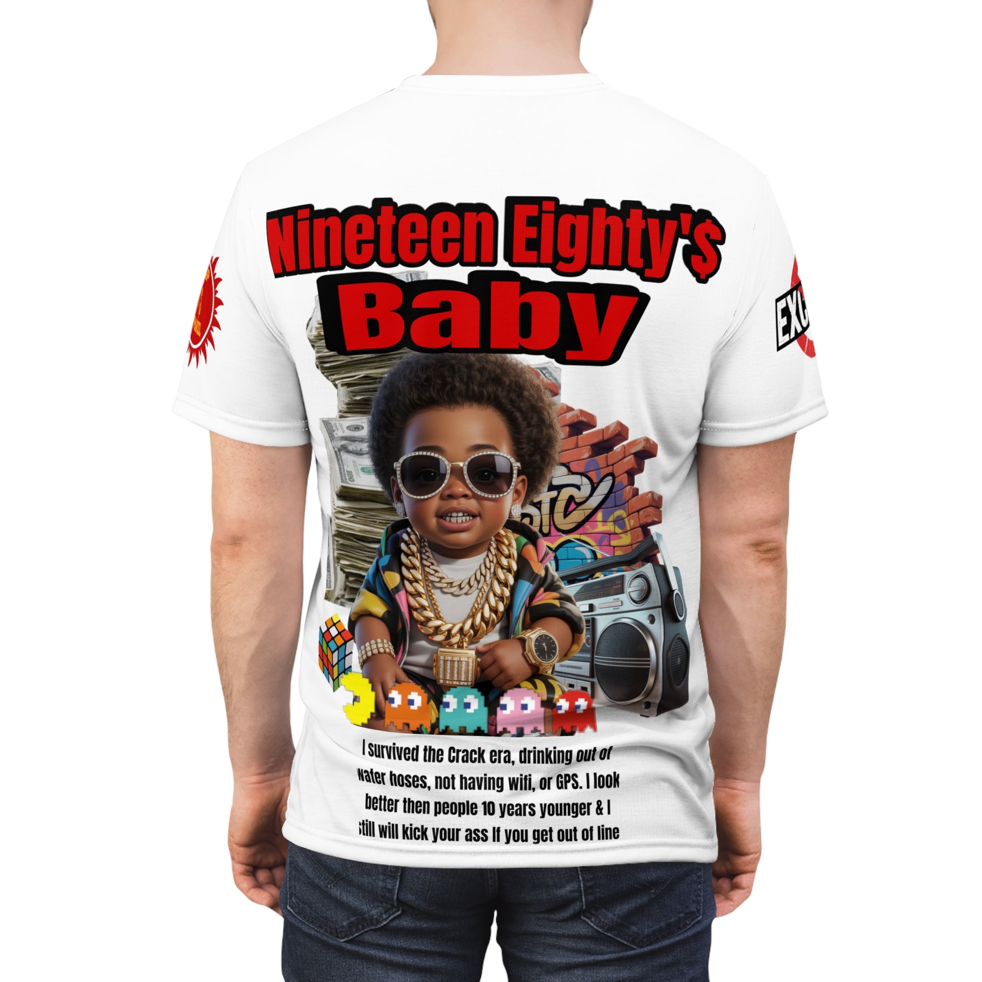 Nineteen Eighty's Baby Graphic Tee LD&P APPAREL White