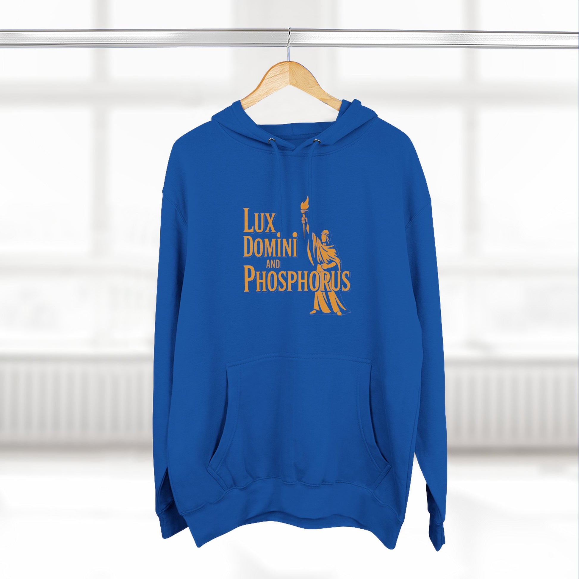 Fleece Hoodie Lux Domini and Phosphorus Apparel Design
