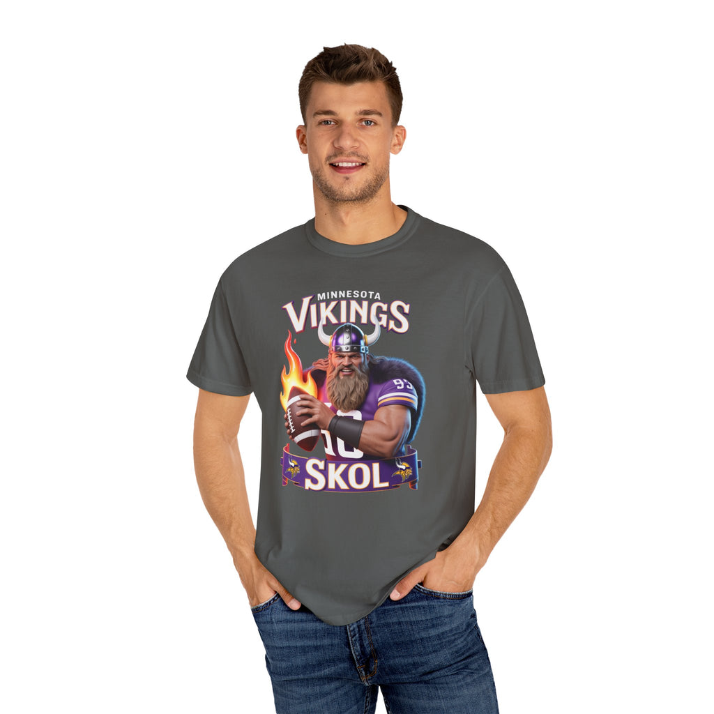 T-Shirt - Minnesota Vikings SKOL Unisex Garment-Dyed Tee