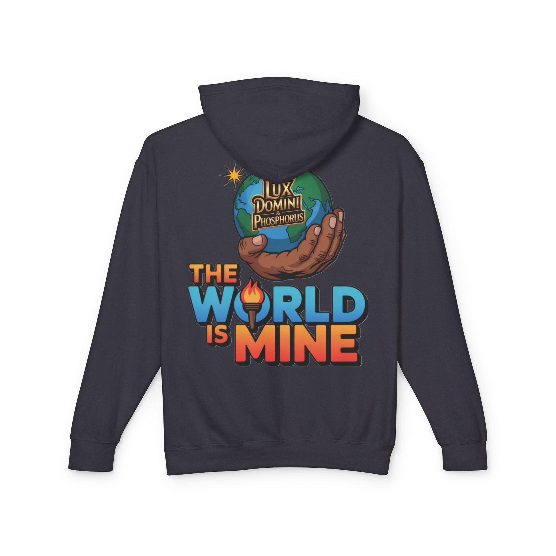 The World Is Mine Hooded Sweatshirt, Unisex Lightweight Pullover, King of the Jungle Sweatshirt, Animal Lover Gift, Cool Casual Wear