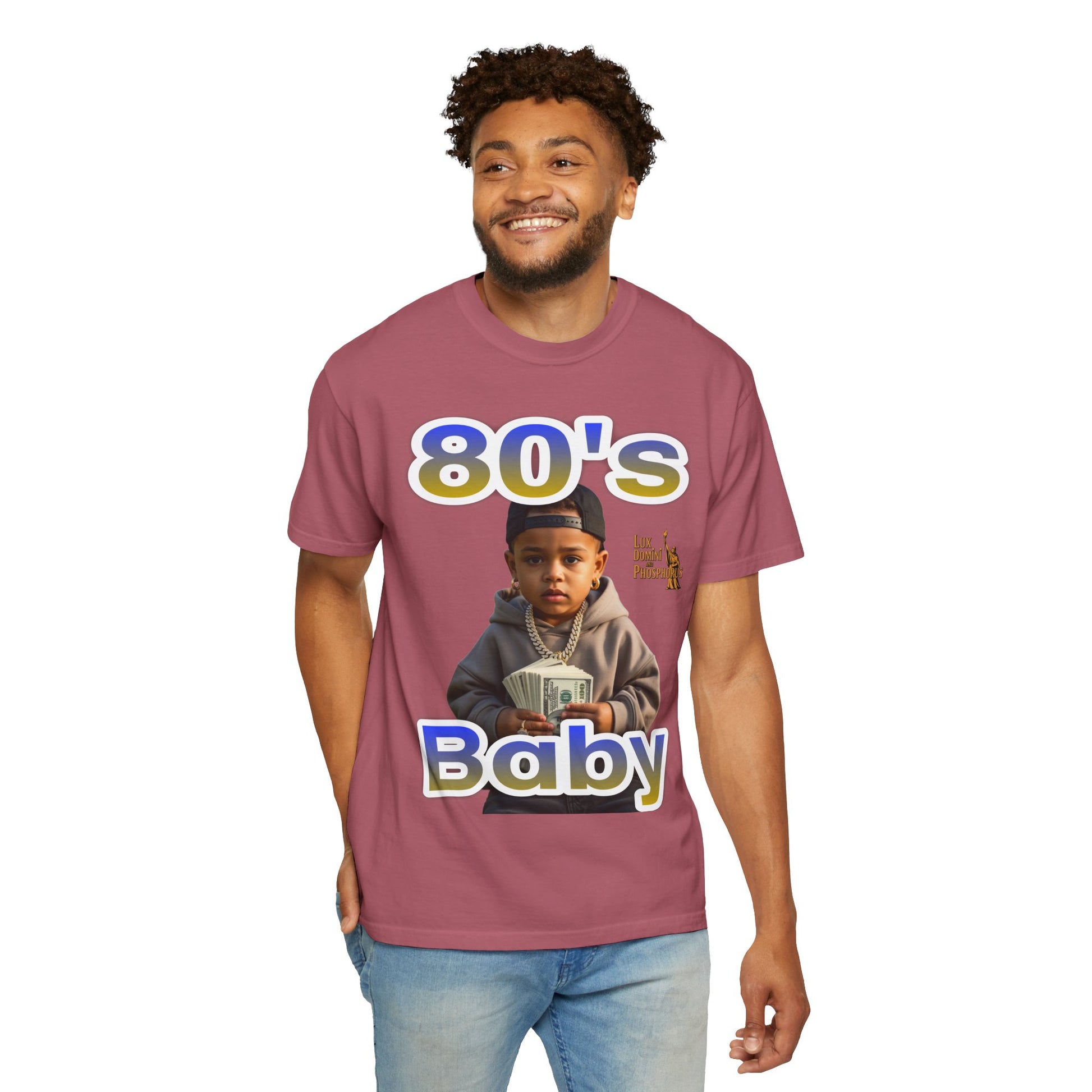 80s Baby Unisex Garment-Dyed T-shirt - LD&P APPAREL