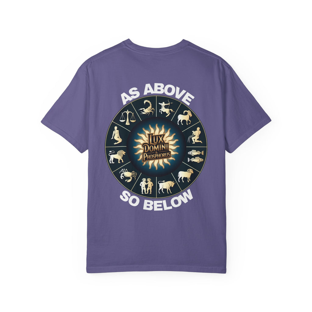 Zodiac Unisex T-Shirt - As above so below design