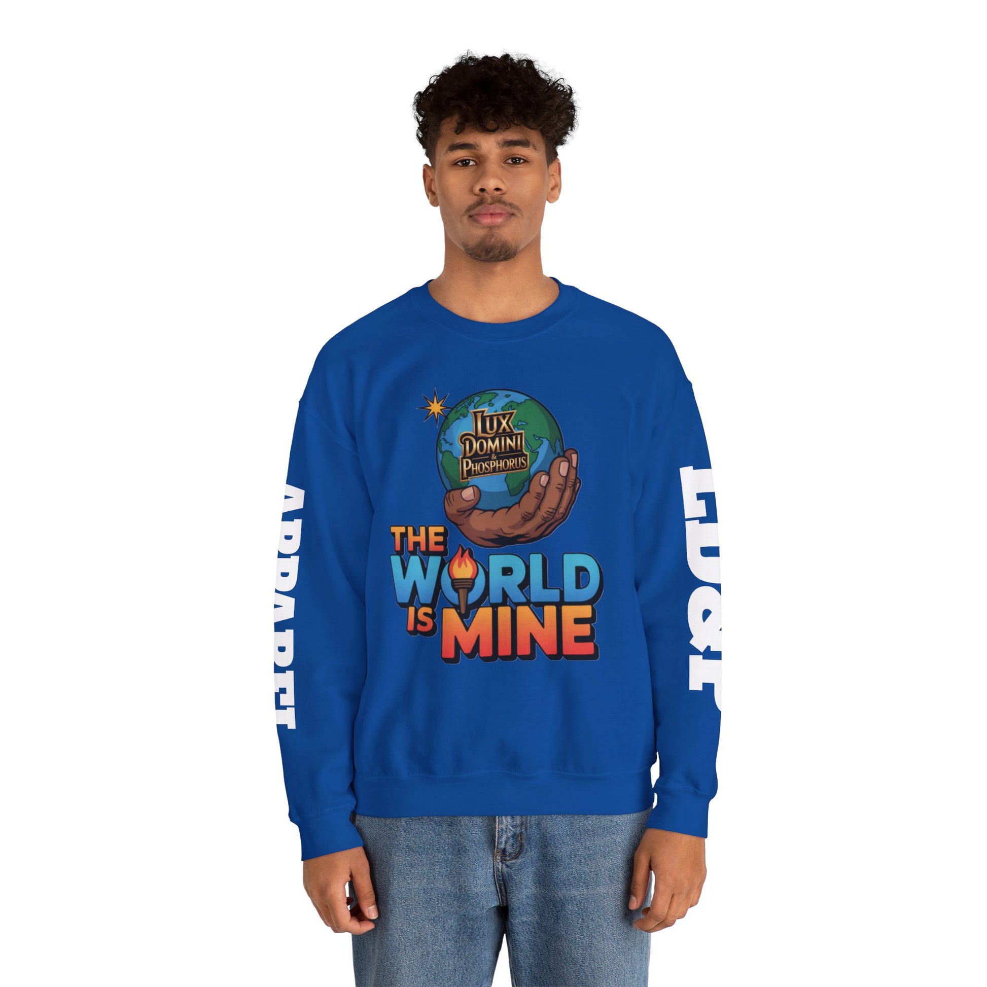 Graphic Sweatshirt - The World Is Mine LD&P APPAREL Design