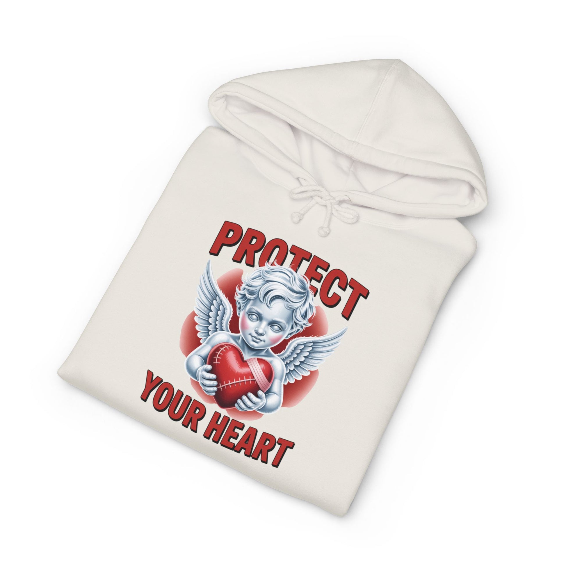 Hooded Sweatshirt - 'protect your heart' Bold Graphic Design