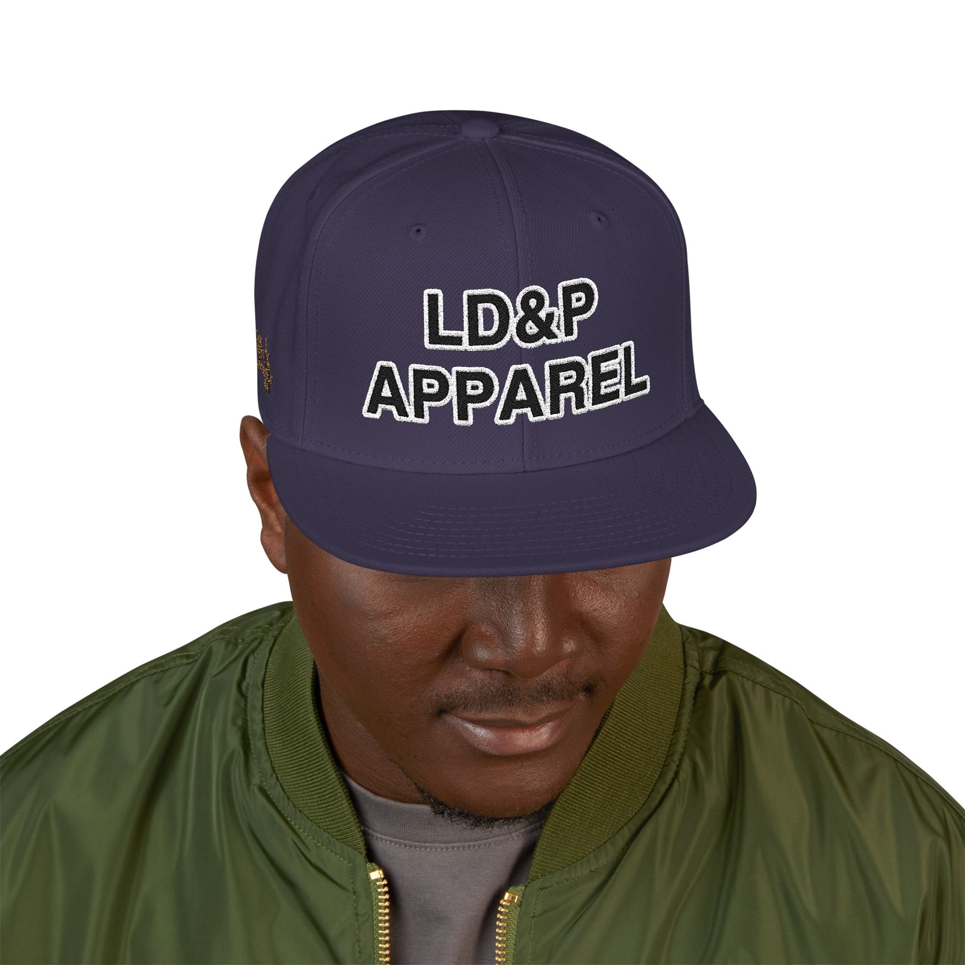Embroidered Snapback Cap - LD&P Apparel Design