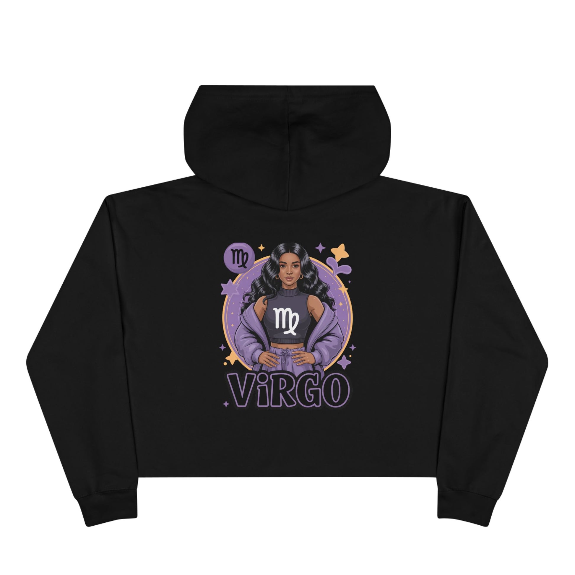 Virgo Zodiac Crop Hoodie