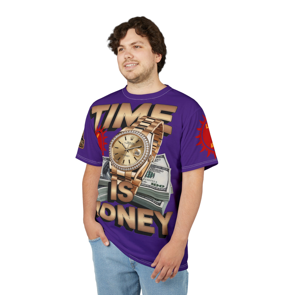Time Is Money Unisex Tee - LD&P Apparel Design purple
