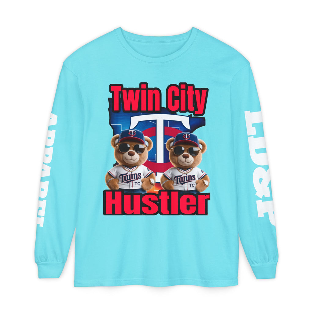 Twin City HUSTLER Long Sleeve T-Shirt - LD&P Apparel Design #2