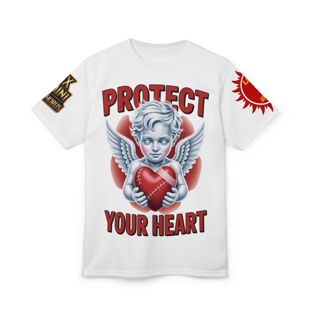 White Unisex Tee - 'protect your heart' LD&P Apparel Design