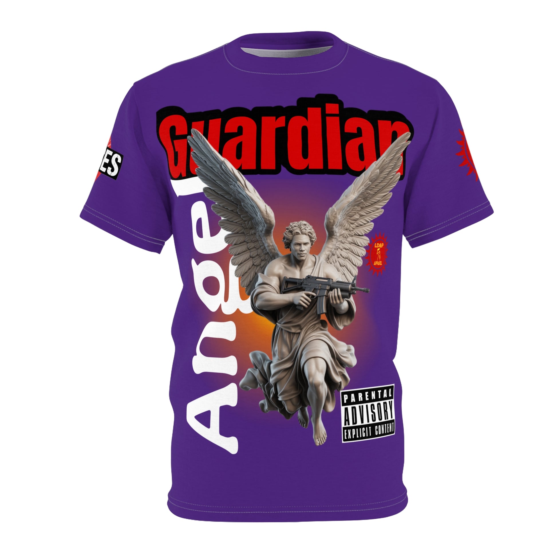 Guardian Angel Graphic Tee LD&P APPAREL Purple