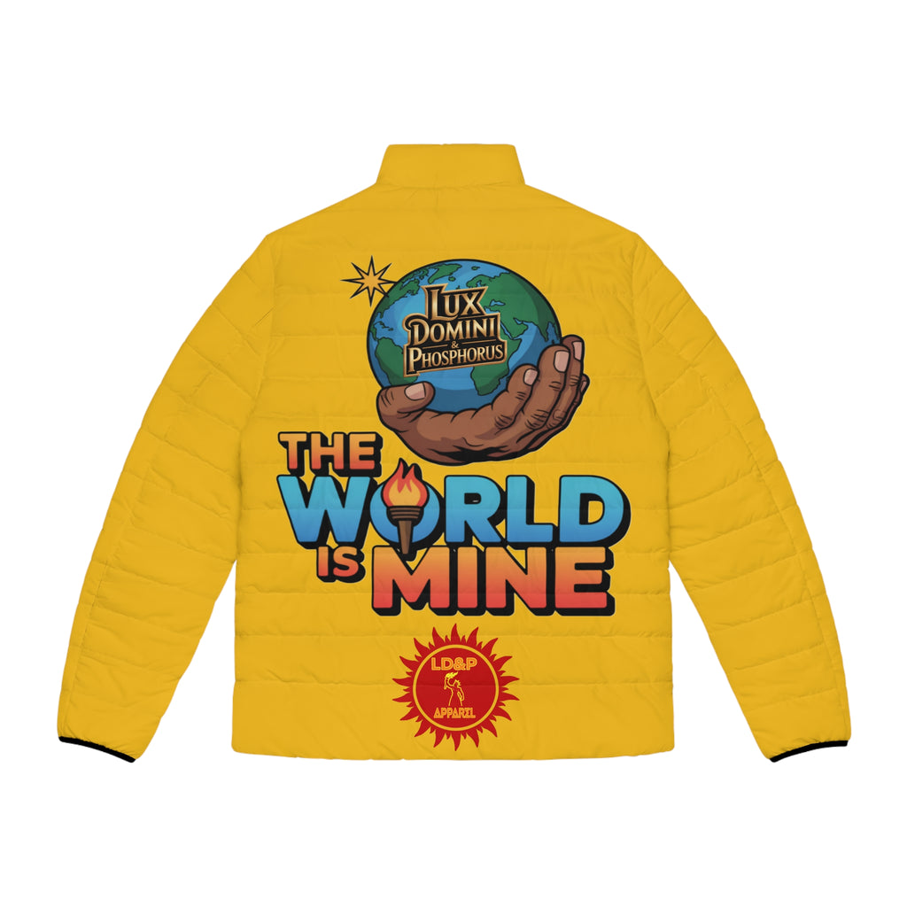 Yellow of Puffer Jacket - The World Is Mine LD&P Apparel Design