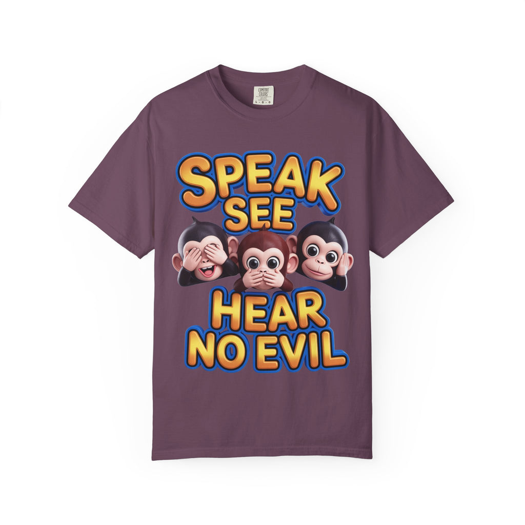 Graphic T-Shirt Speak See Hear No Evil