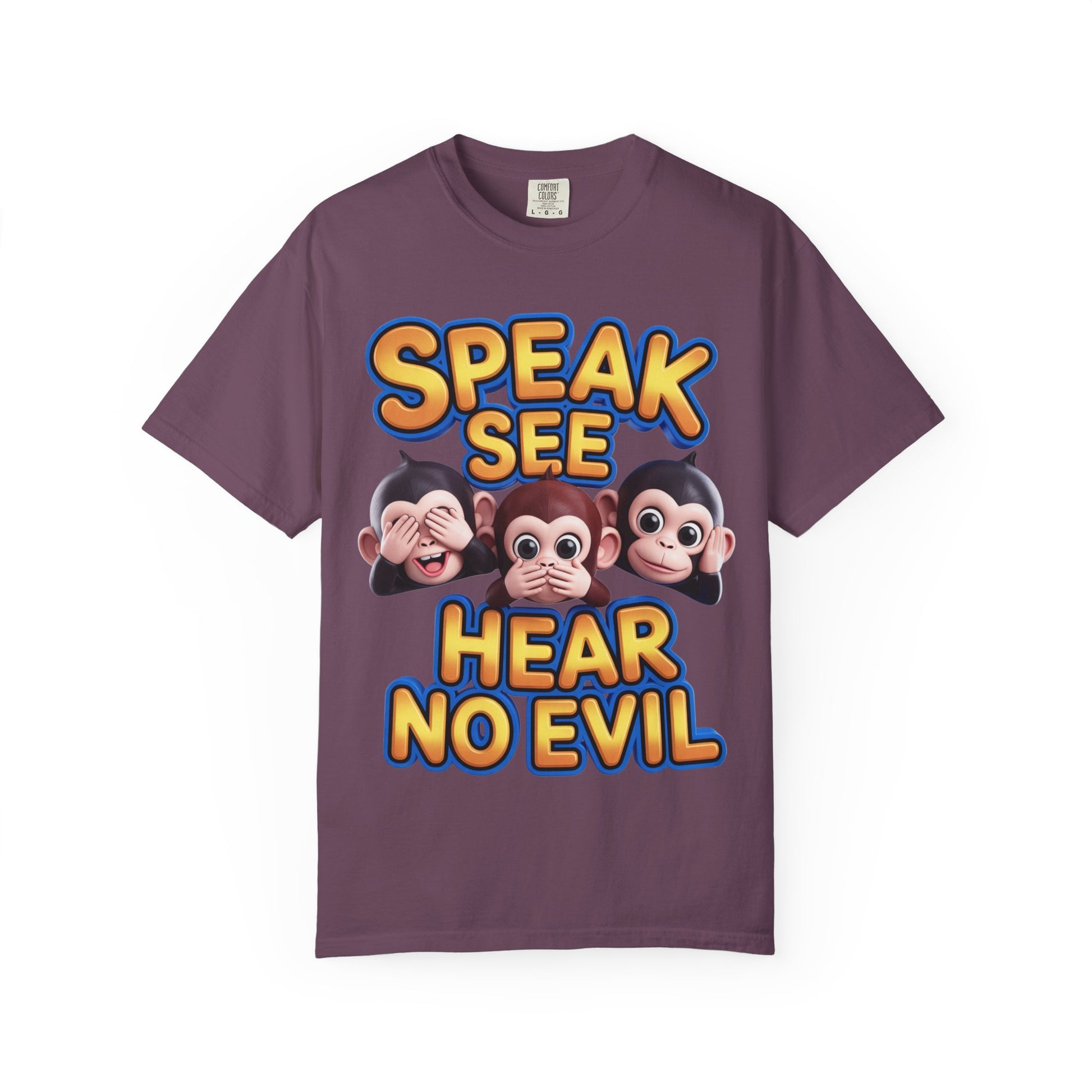 Graphic T-Shirt Speak See Hear No Evil