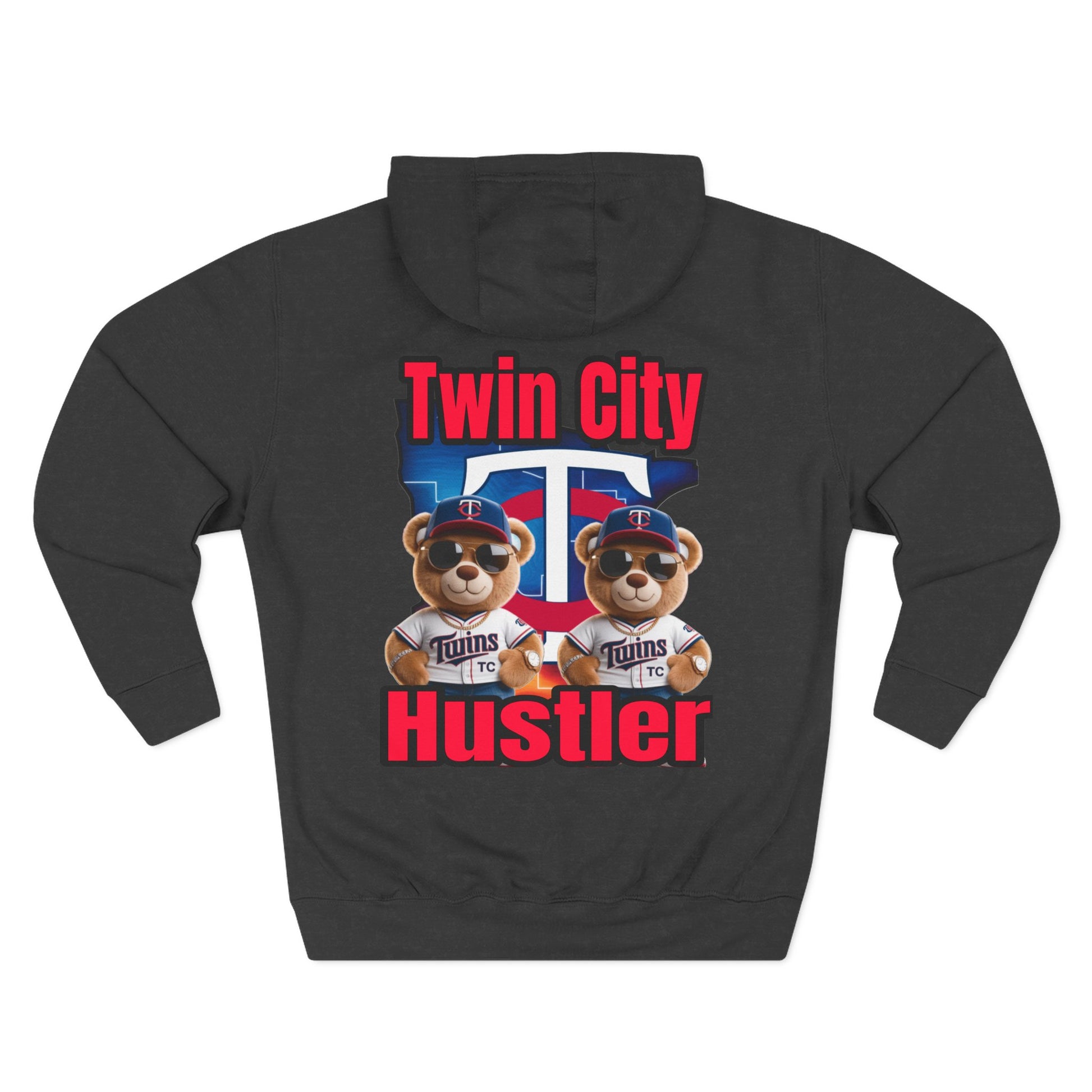 Fleece Hoodie Twin City HUSTLER Design