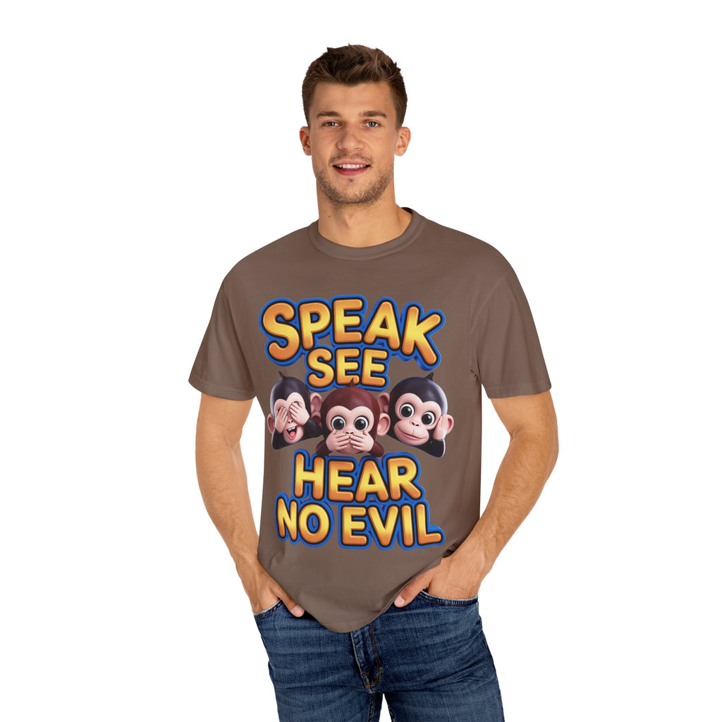 Graphic T-Shirt Speak See Hear No Evil