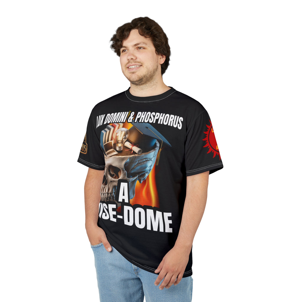 A Wise-Dome Graphic Tee — "Lux Domini & Phosphorus"