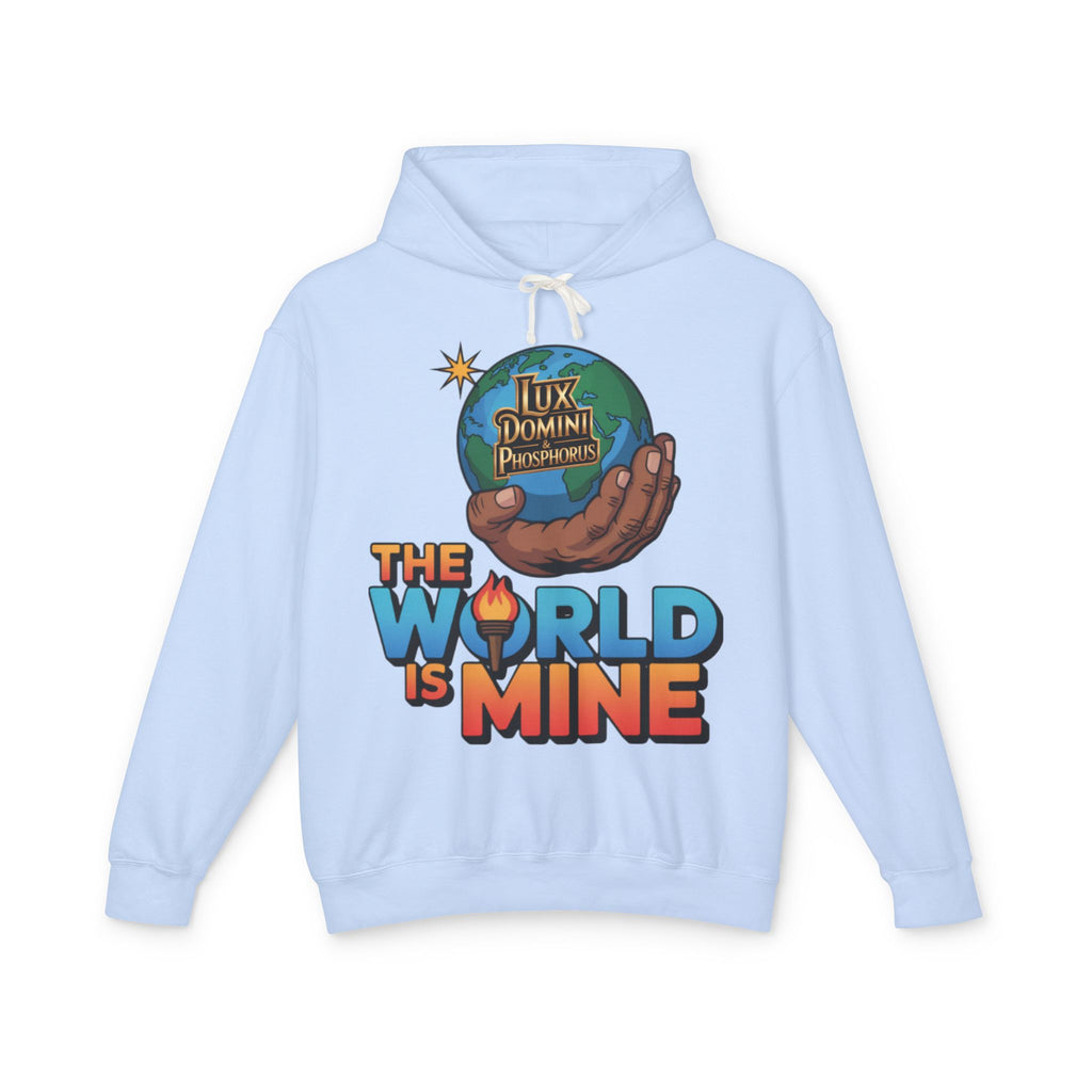 The World Is Mine Hooded Sweatshirt, Unisex Lightweight Pullover, King of the Jungle Sweatshirt, Animal Lover Gift, Cool Casual Wear
