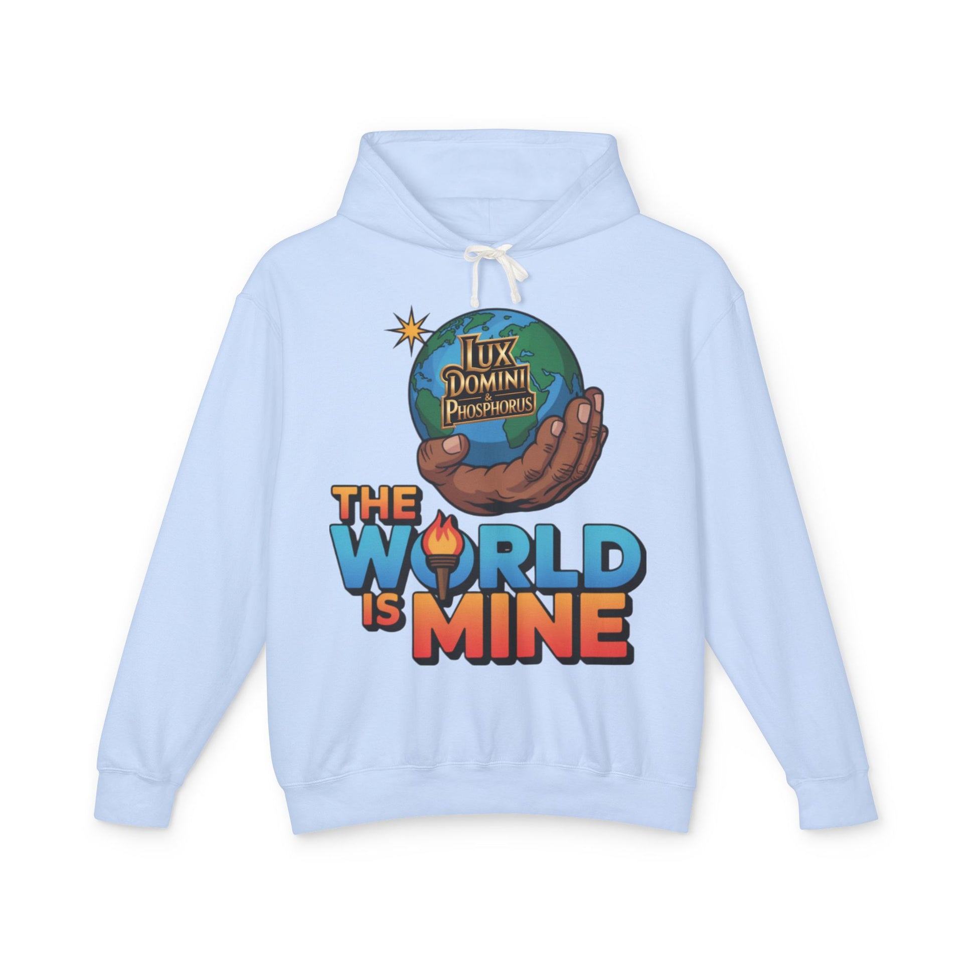 The World Is Mine Hooded Sweatshirt, Unisex Lightweight Pullover, King of the Jungle Sweatshirt, Animal Lover Gift, Cool Casual Wear