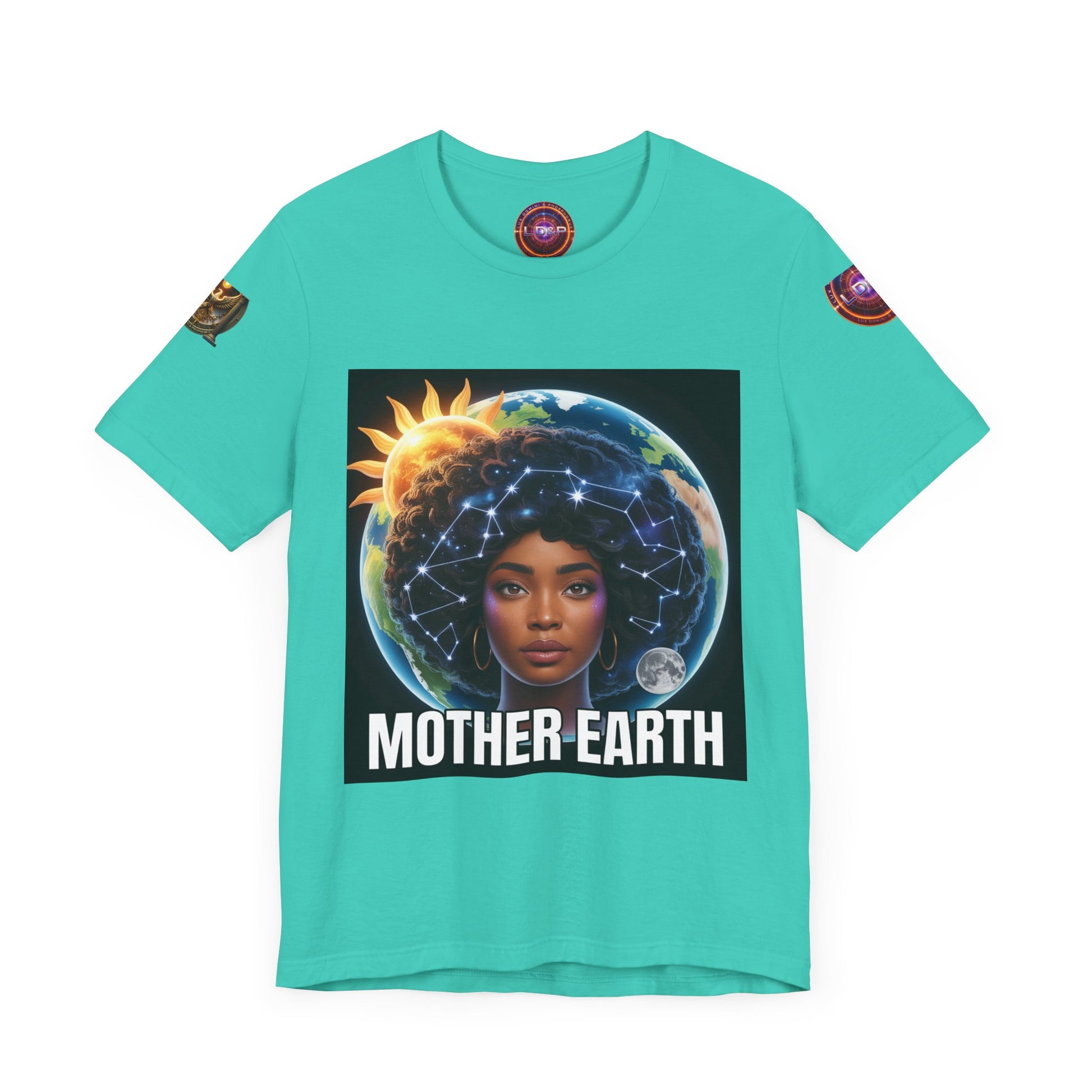 Earth Day Unisex Tee with Mother Earth Design LD&P