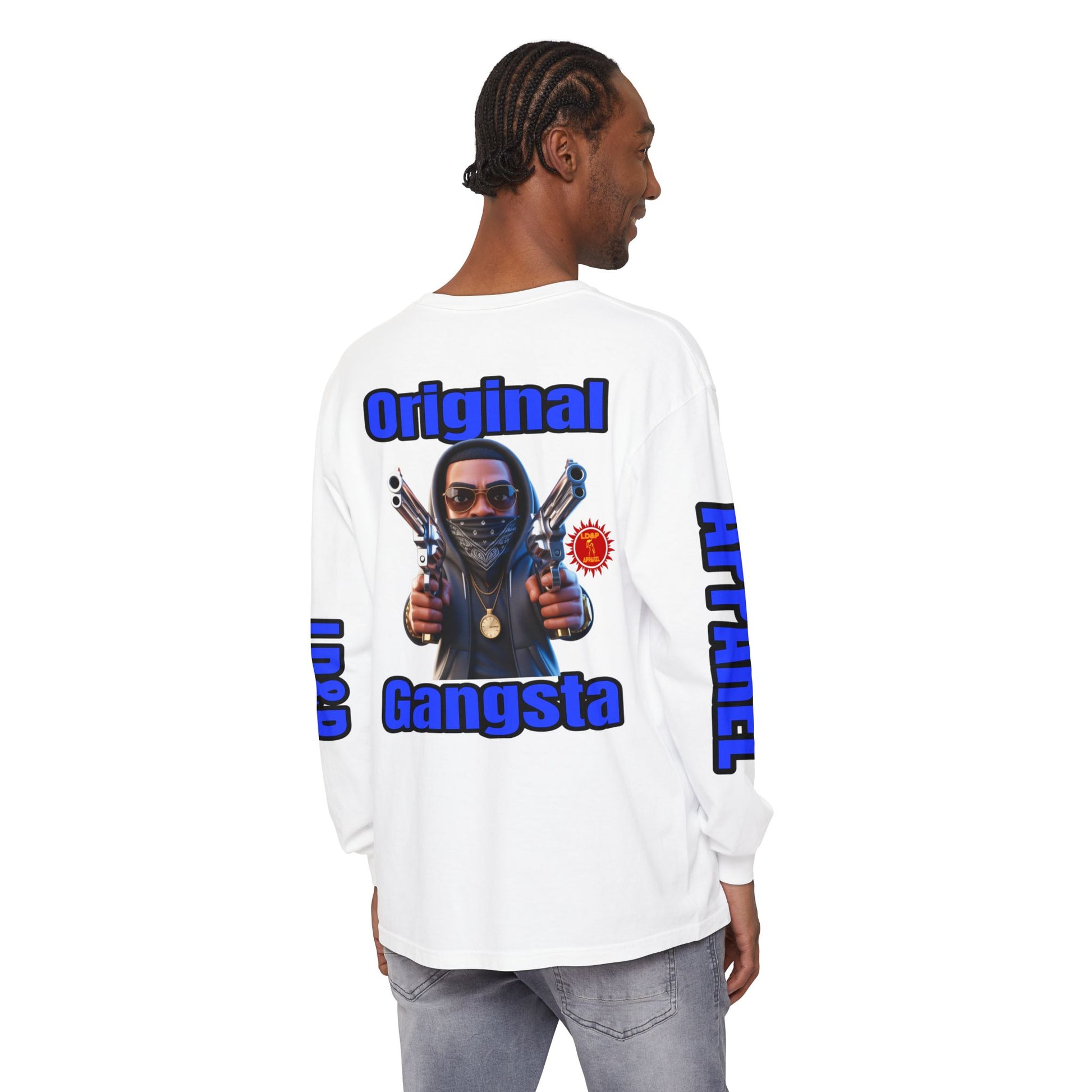 Long Sleeve T-Shirt Original Gangsta LD&amp;P Apparel Design