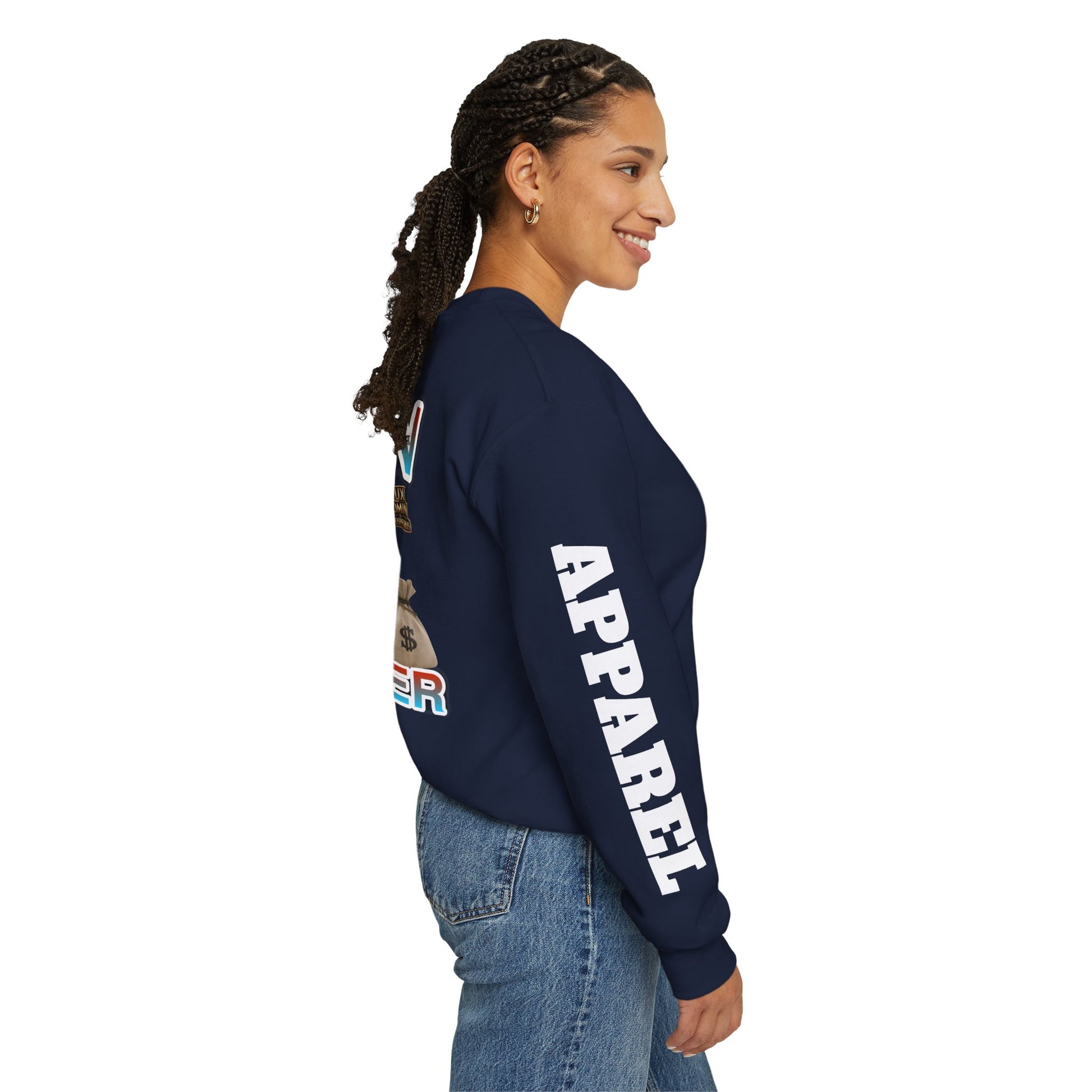 Crewneck Sweatshirt - Born Hustler LD&P Apparel