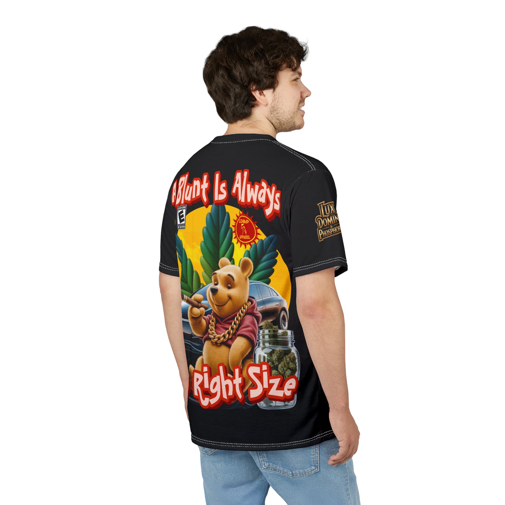 Cannabis Graphic Tee — "A Blunt Is Always The Right Size" LD&P APPAREL Black