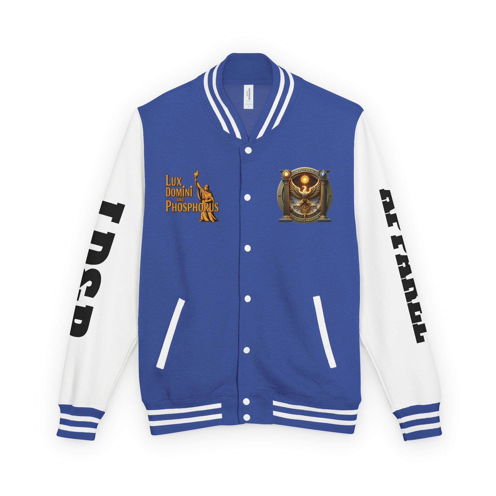 Letterman Jacket LD&P APPAREL Logo Design