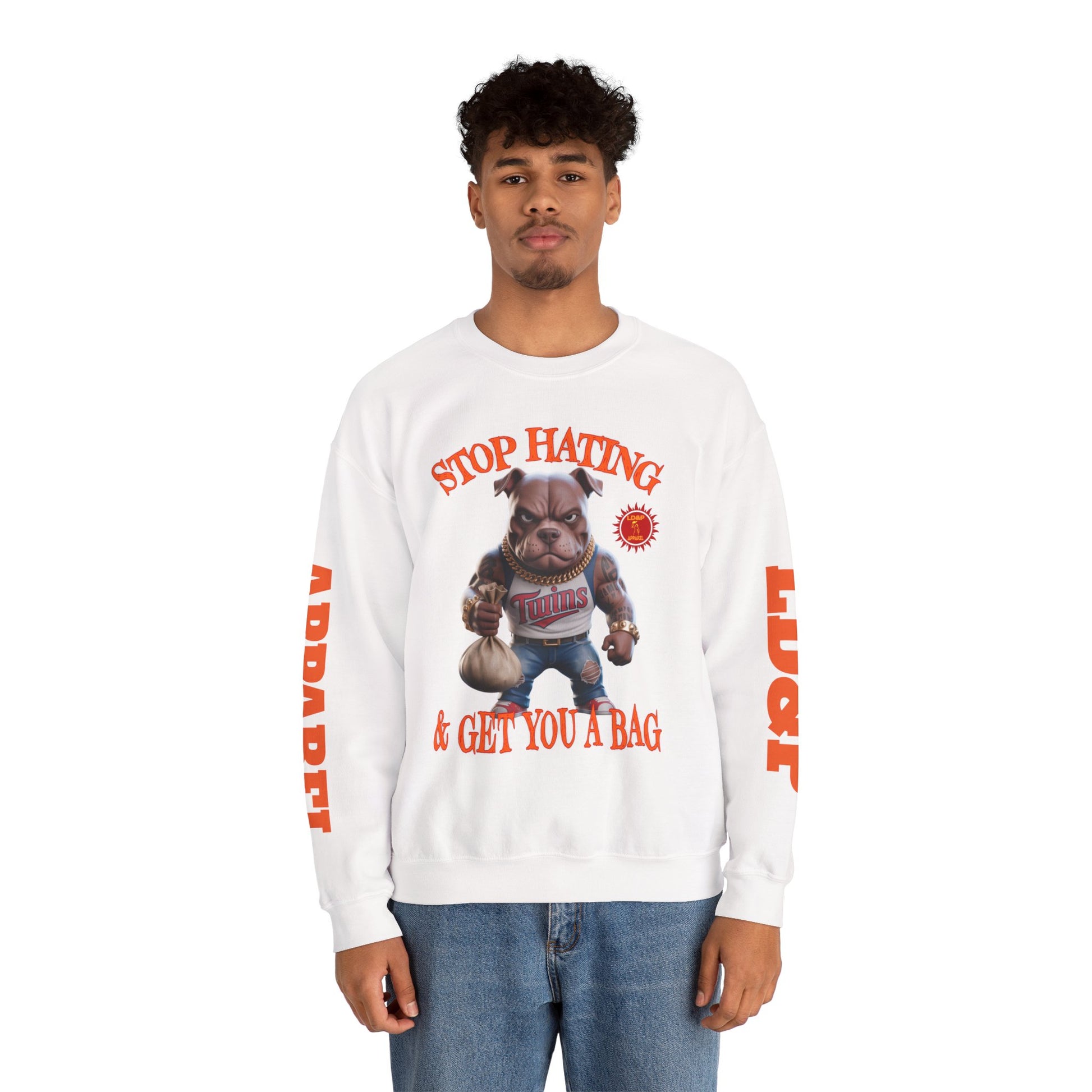 Unisex Sweatshirt Stop Hating LD&P Apparel Design