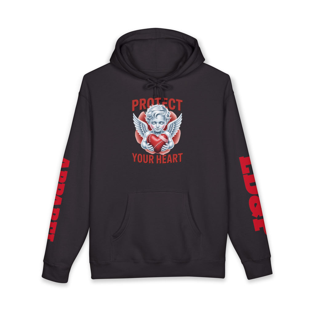 Hooded Sweatshirt - 'protect your heart' Bold Graphic Design